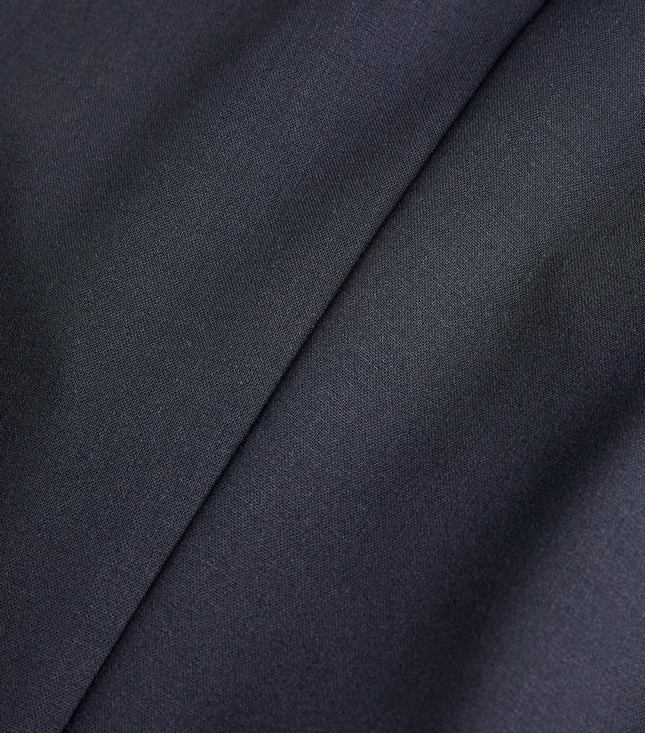 Wool Tapered Trousers BLUE Image 5
