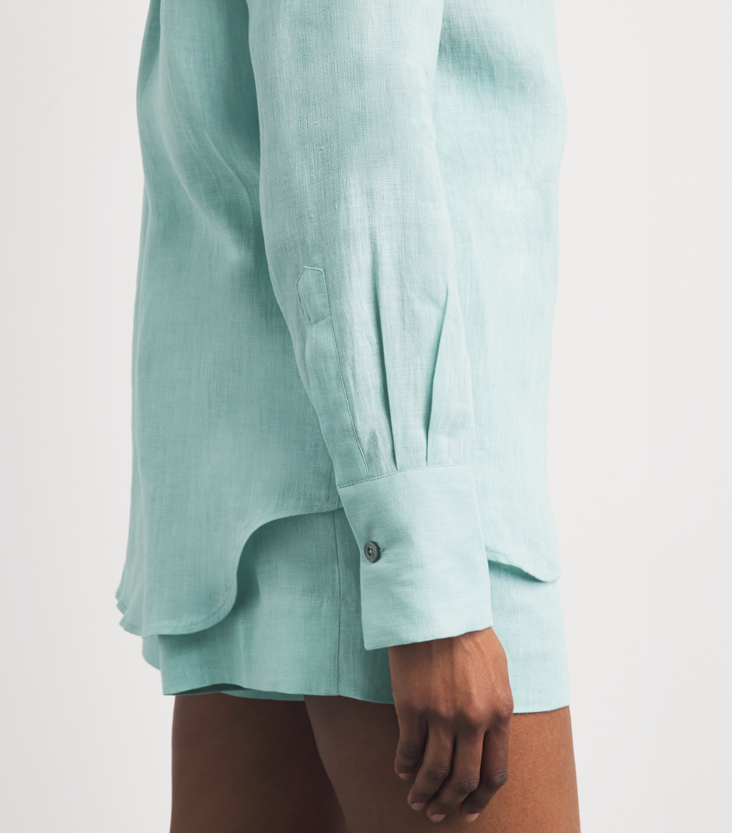 Eleventy Womens Linen Long-Sleeve Shirt Giada Image 3