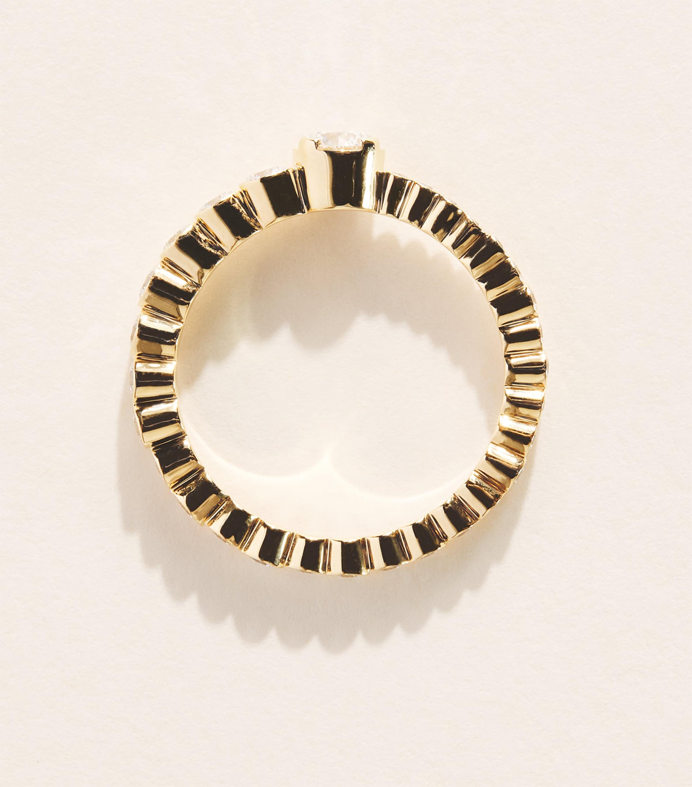 Sophie Bille Brahe Yellow Gold and Diamond Ensemble Fiancé Ring Yellow Gold Image 3