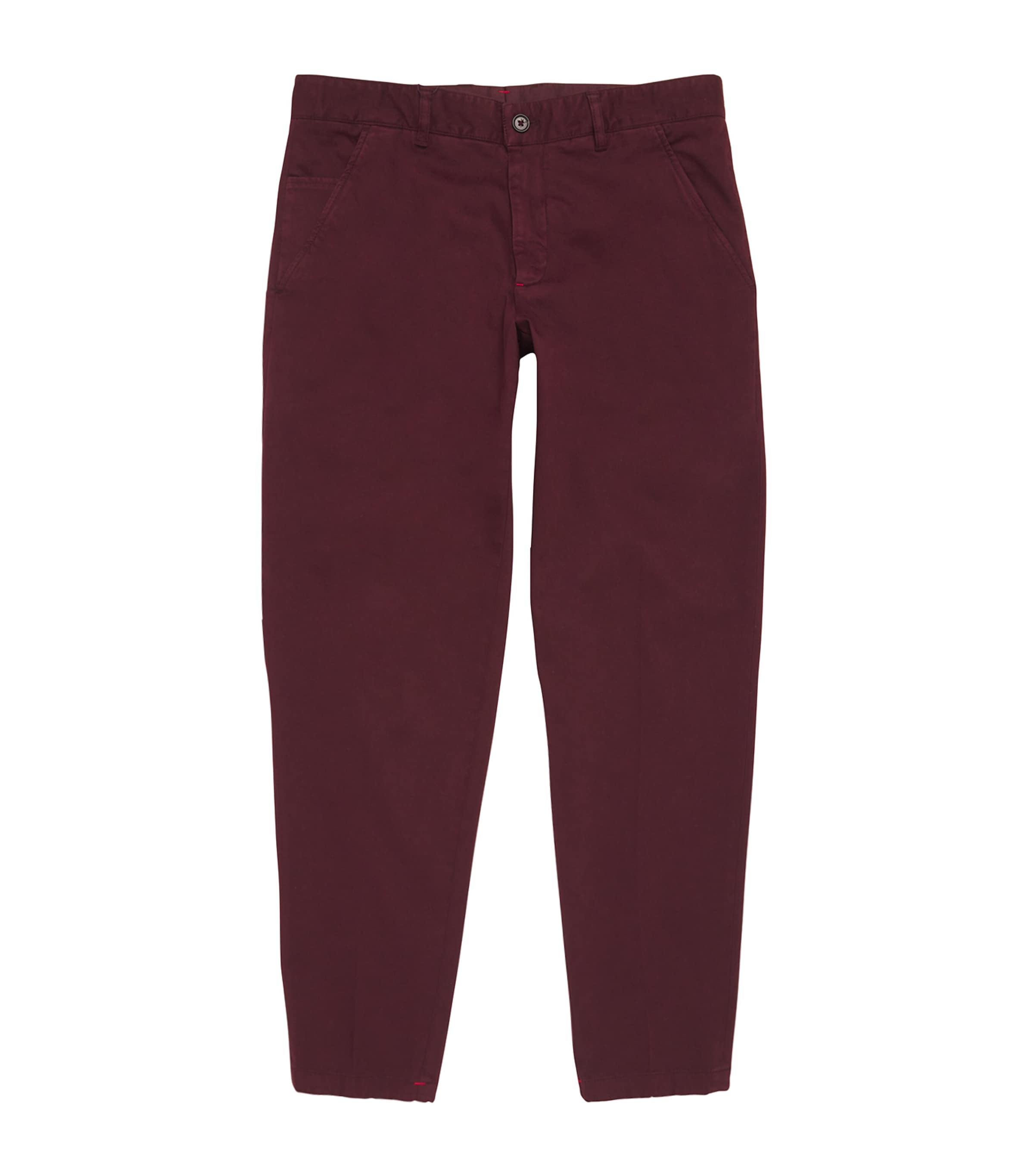 Isaia Slim Jeans In Red