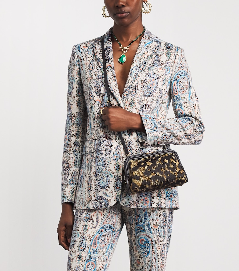 Etro Raffia Embroidered Doc Cross-Body Bag Image 2