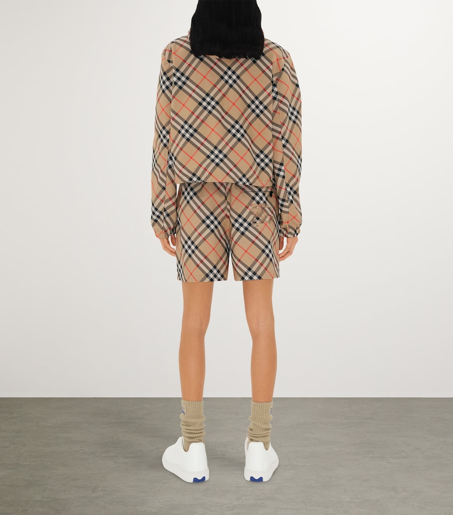 Check Cropped Reversible Jacket SAND IP CHECK Image 4