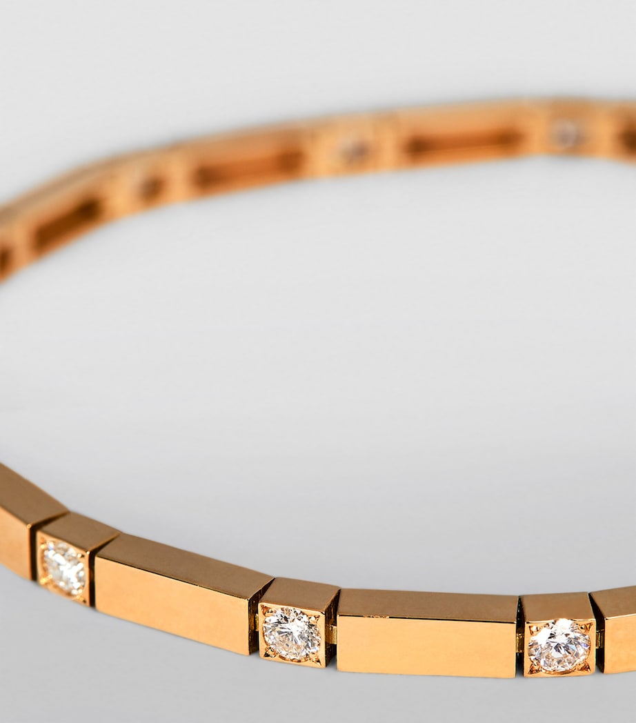 Yellow Gold and Diamond Bar Bracelet YELLOW GOLD Image 3