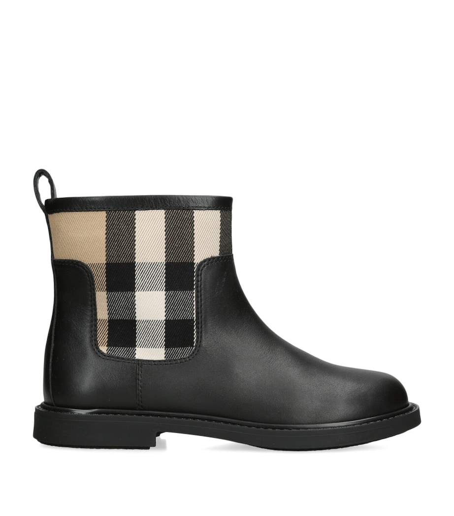 Leather Sidney Ankle Boots BLACK/COMB Image 1