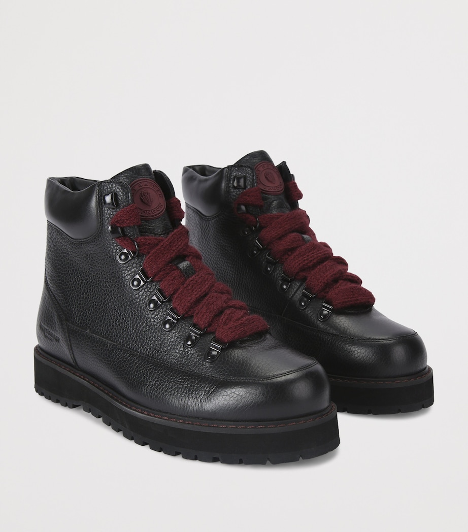 Kurt Geiger London Leather Chiltern Hiker Boots Black Image 3