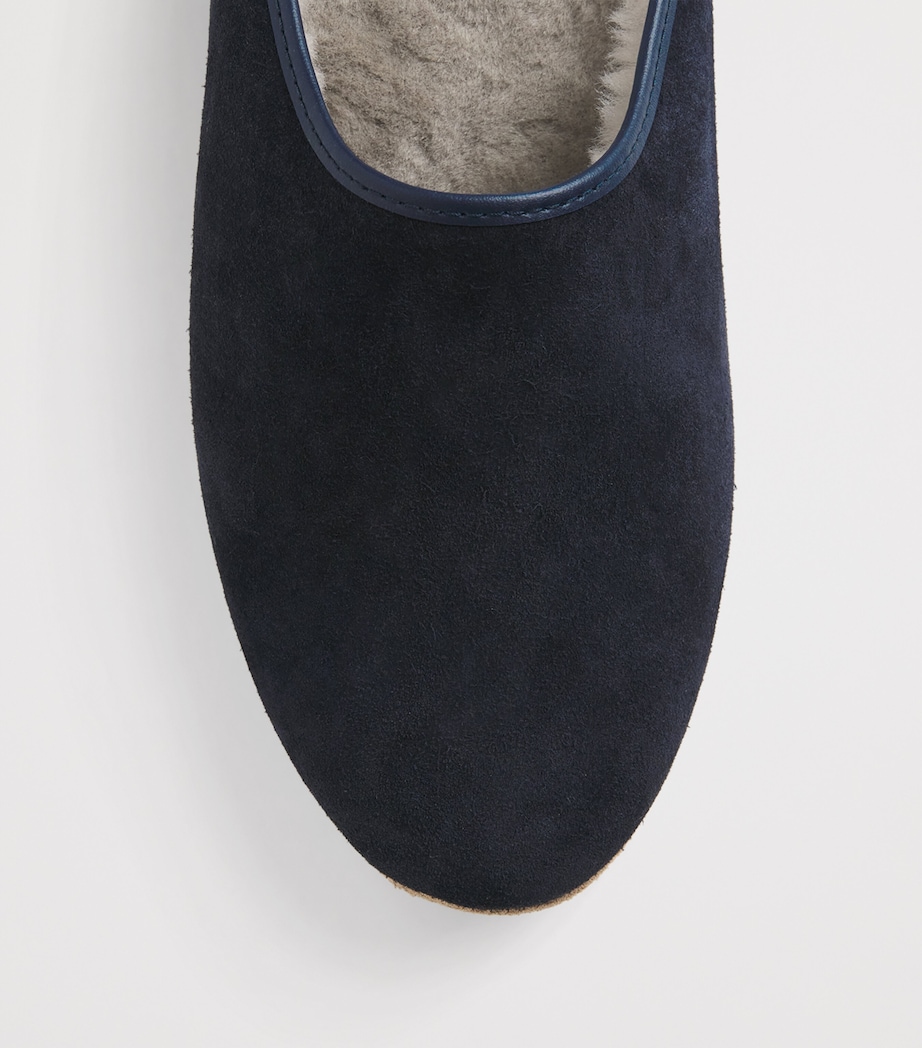 Suede Douglas Slippers NAVY Image 12