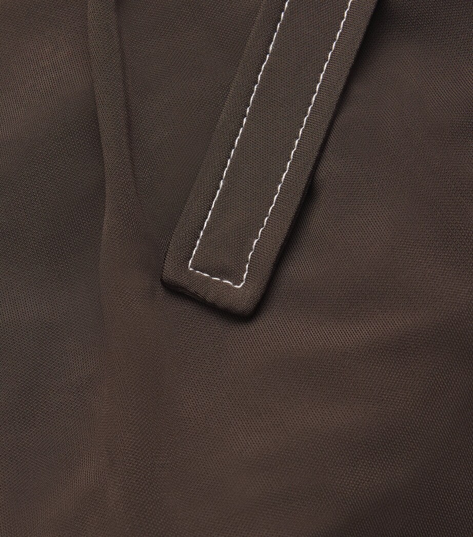 Jersey Belted Maxi Skirt 211 DEEP CHOCOLATE Image 5