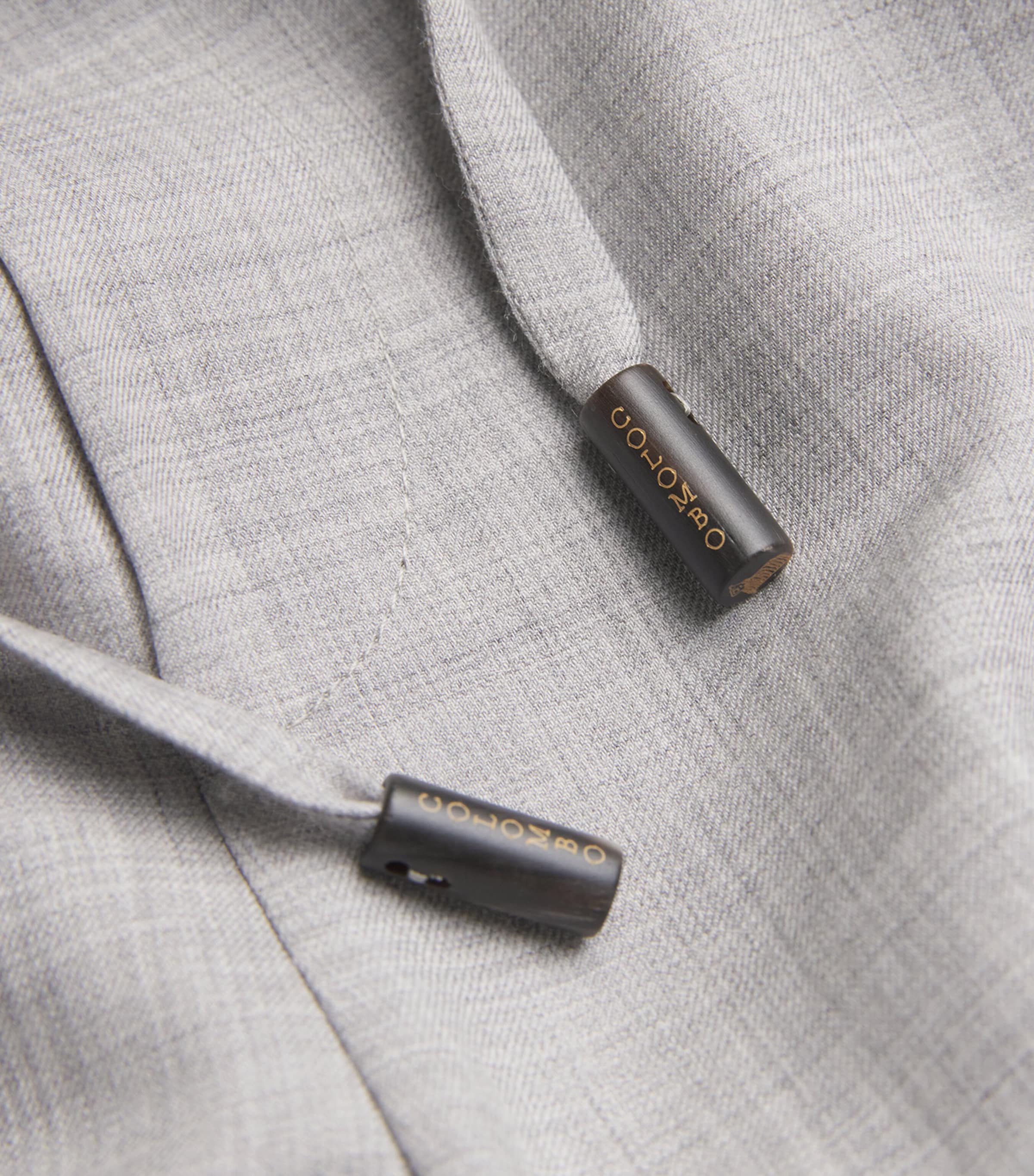 Colombo Mens Cashmere Fleece Trousers Grey Image 5