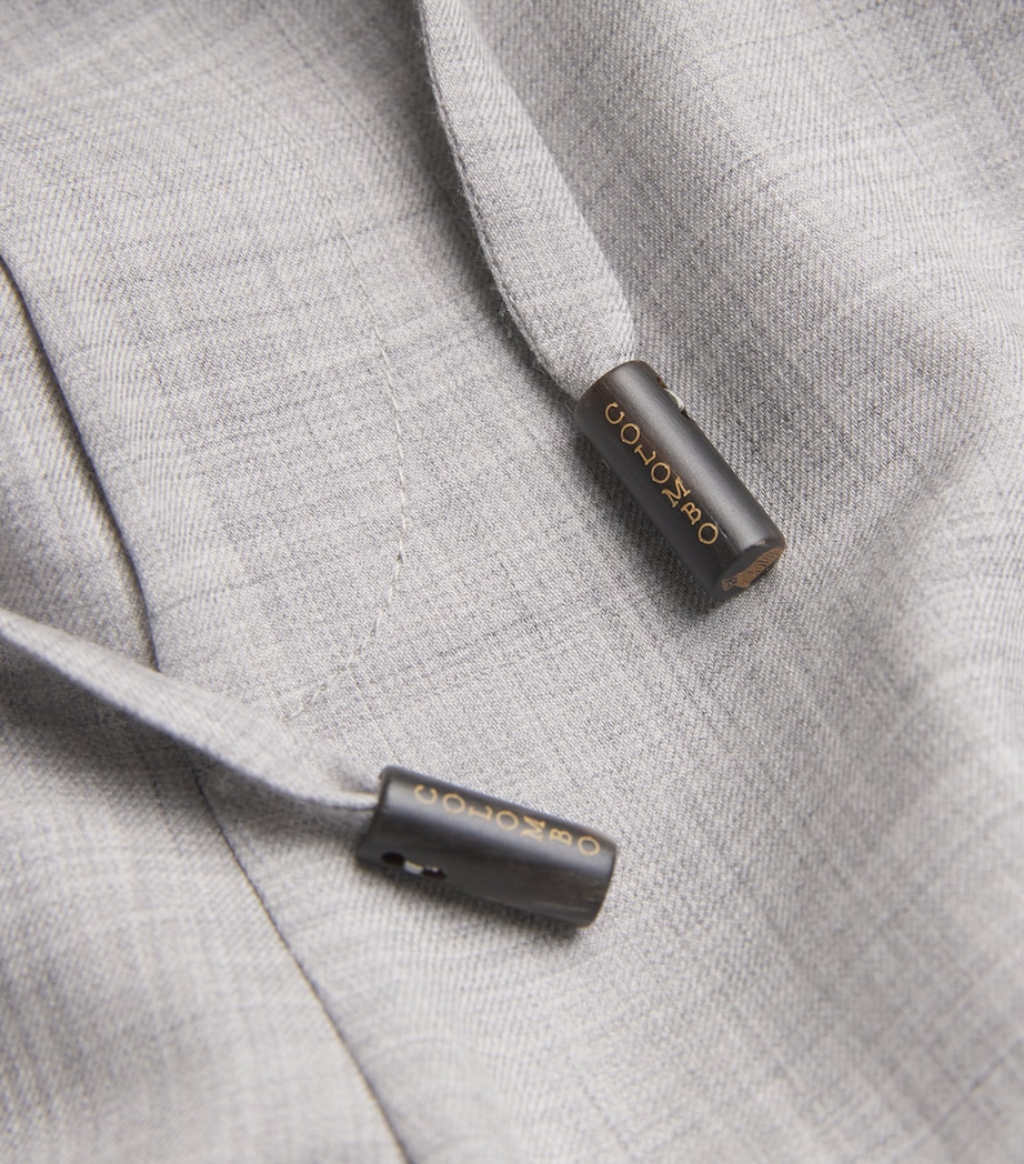 Colombo Mens Cashmere Fleece Trousers Grey Image 5