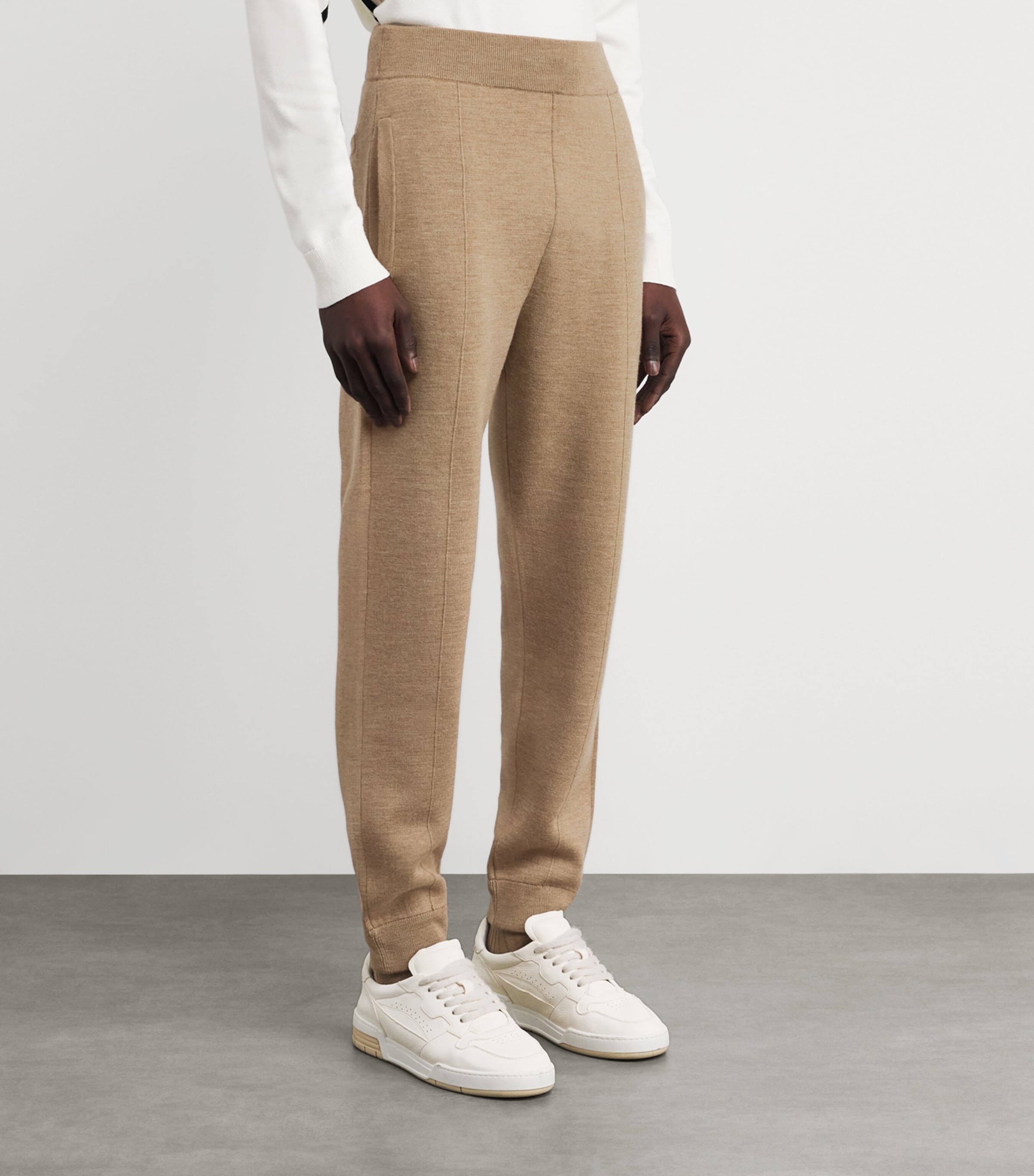Merino Wool-Blend Gaston Sweatpants 1012 CHINO Image 3