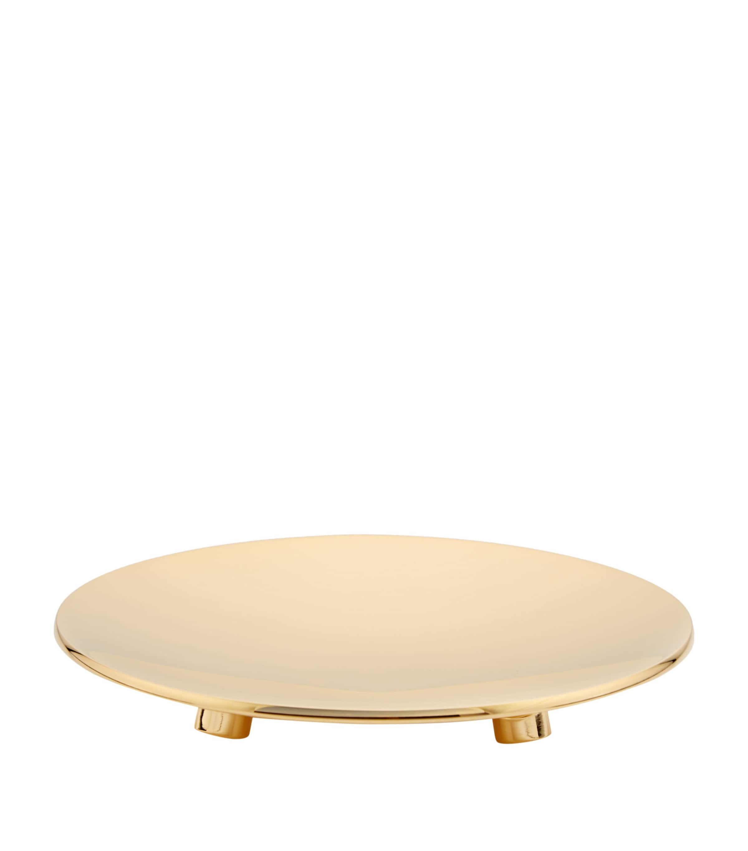 Zodiac Round Soap Dish In Gold