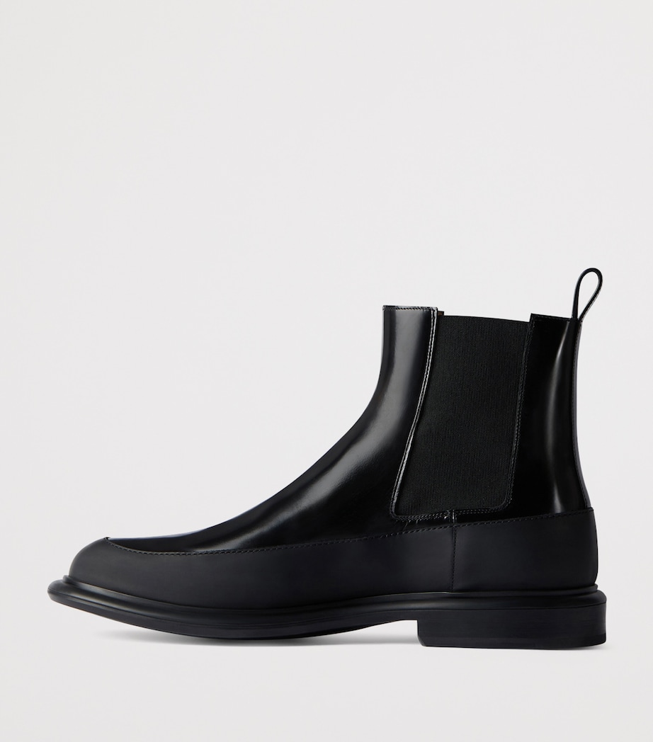 Leather Chelsea Boots BLACK Image 3