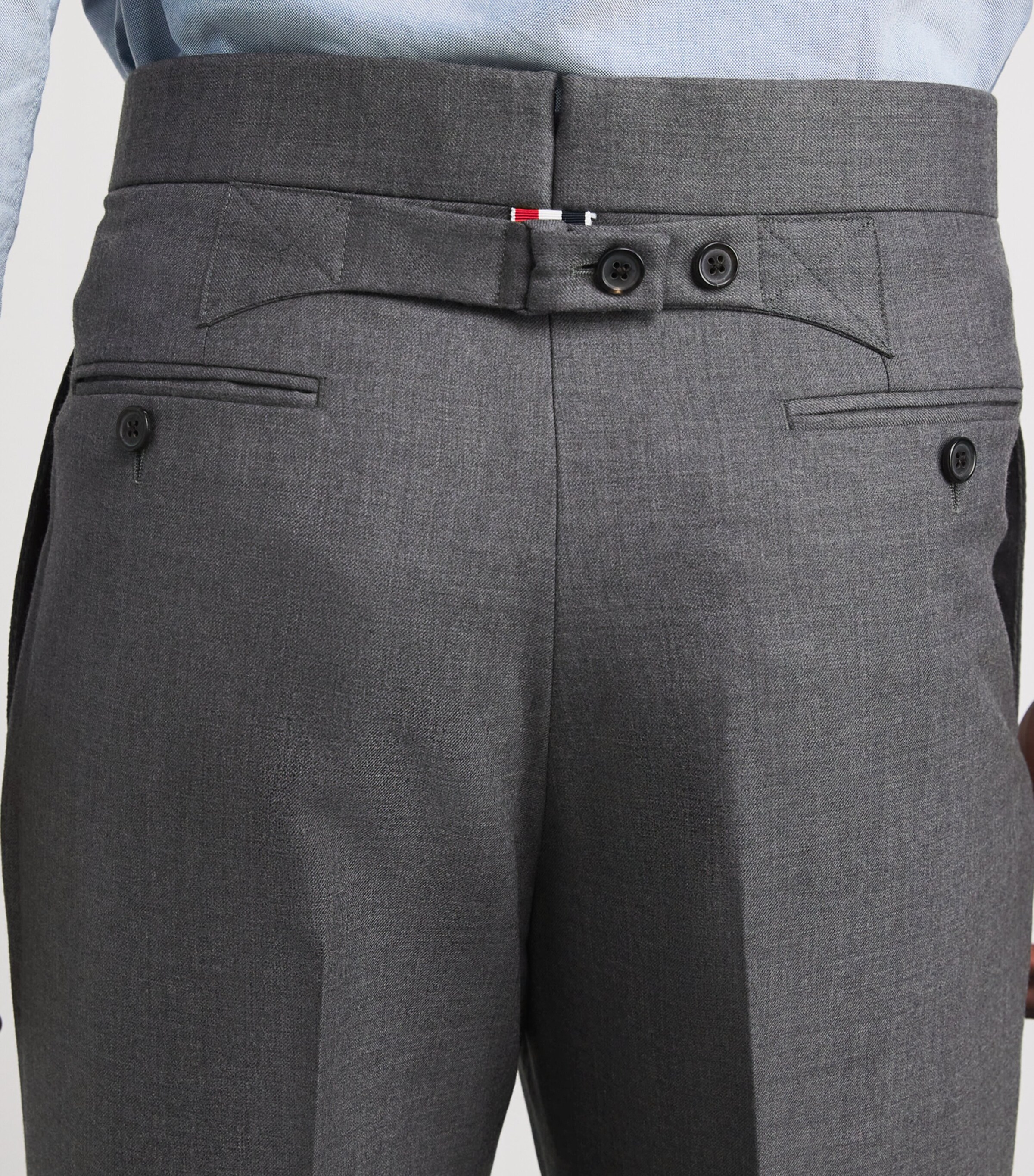 Wool Tailored Trousers MED GREY Image 6