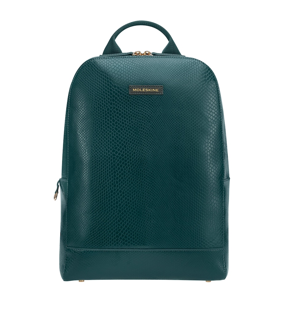 Vegan Leather Precious & Ethical Backpack GREEN Image 1