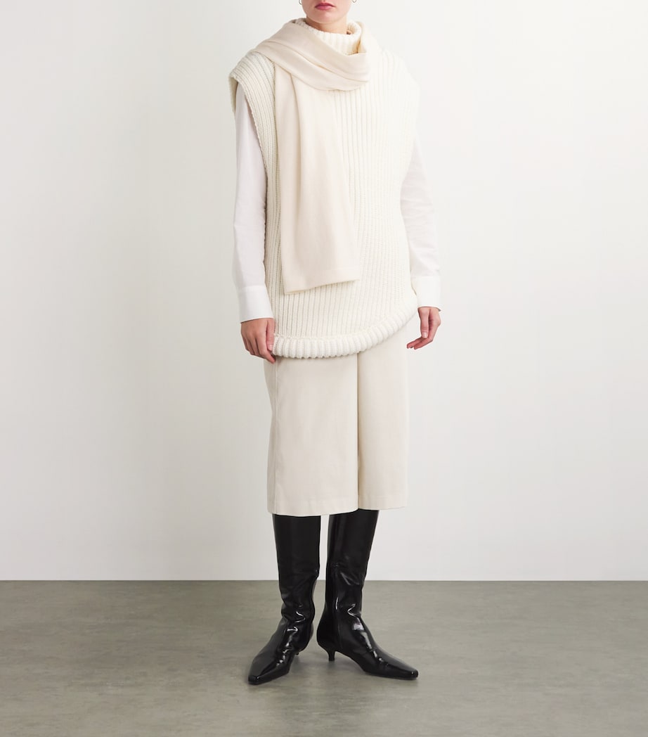 Harrods Cashmere Scarf Lily Image 2