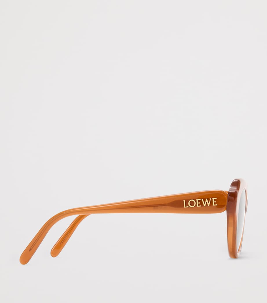 Acetate Swan Slim Sunglasses CAMEL Image 3