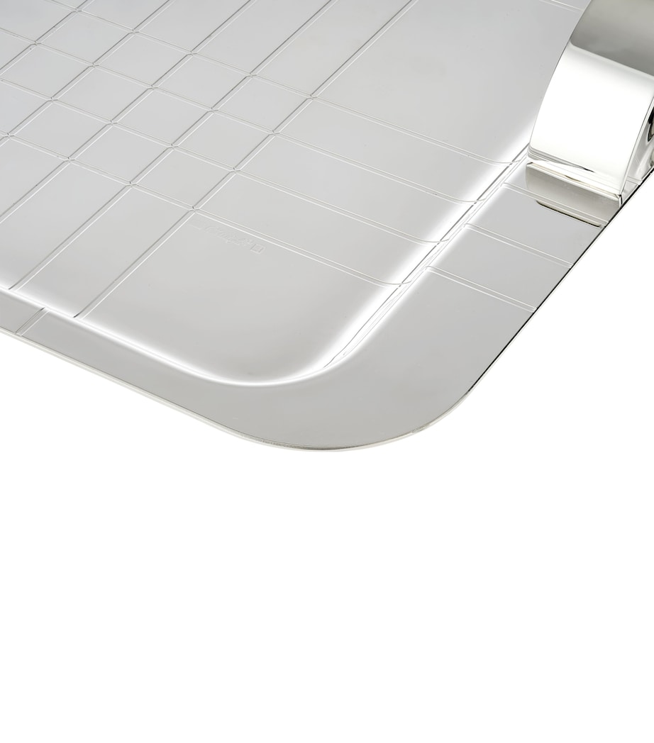 Silver-Plated Graphik Handheld Tray (45cm x 32cm) SILVER Image 4