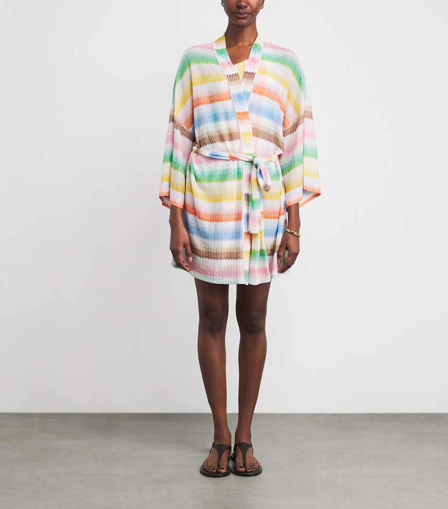 Zigzag Short Robe SM9X2MULTICOLOR Image 3