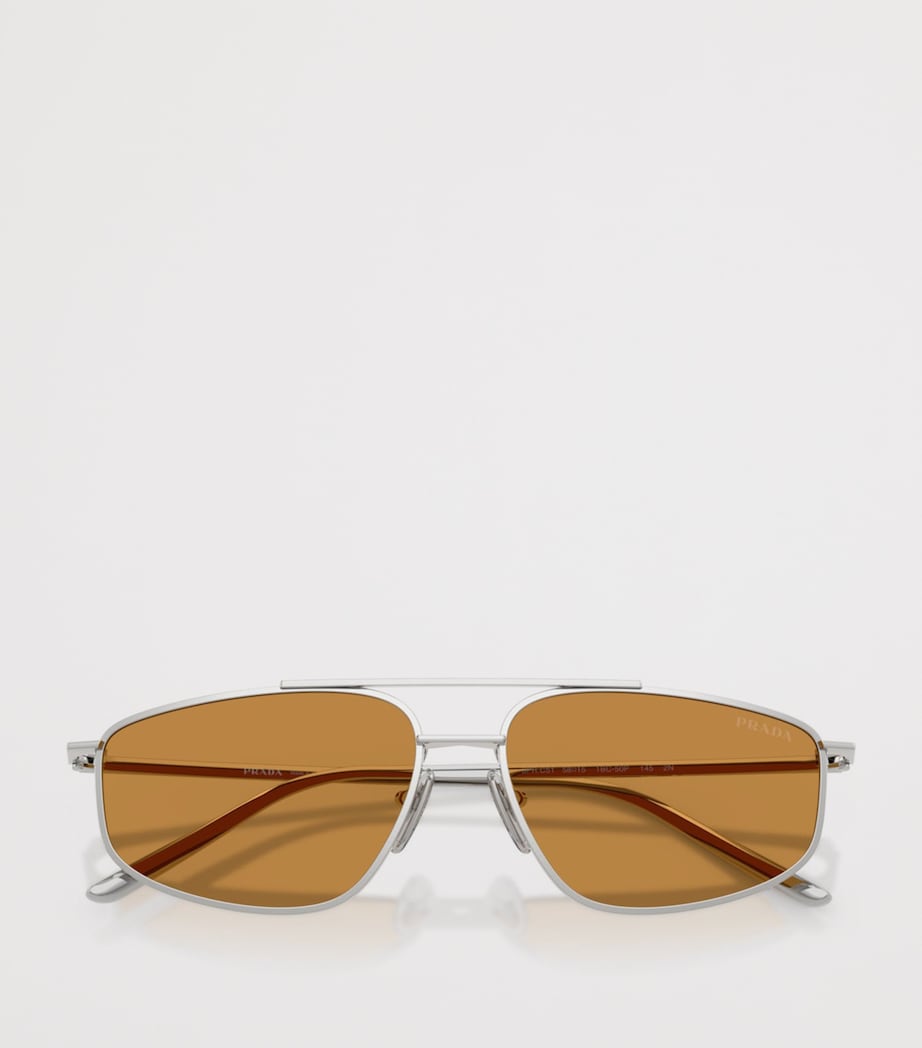 Metal Rectangular Sunglasses 1BC50P Image 5