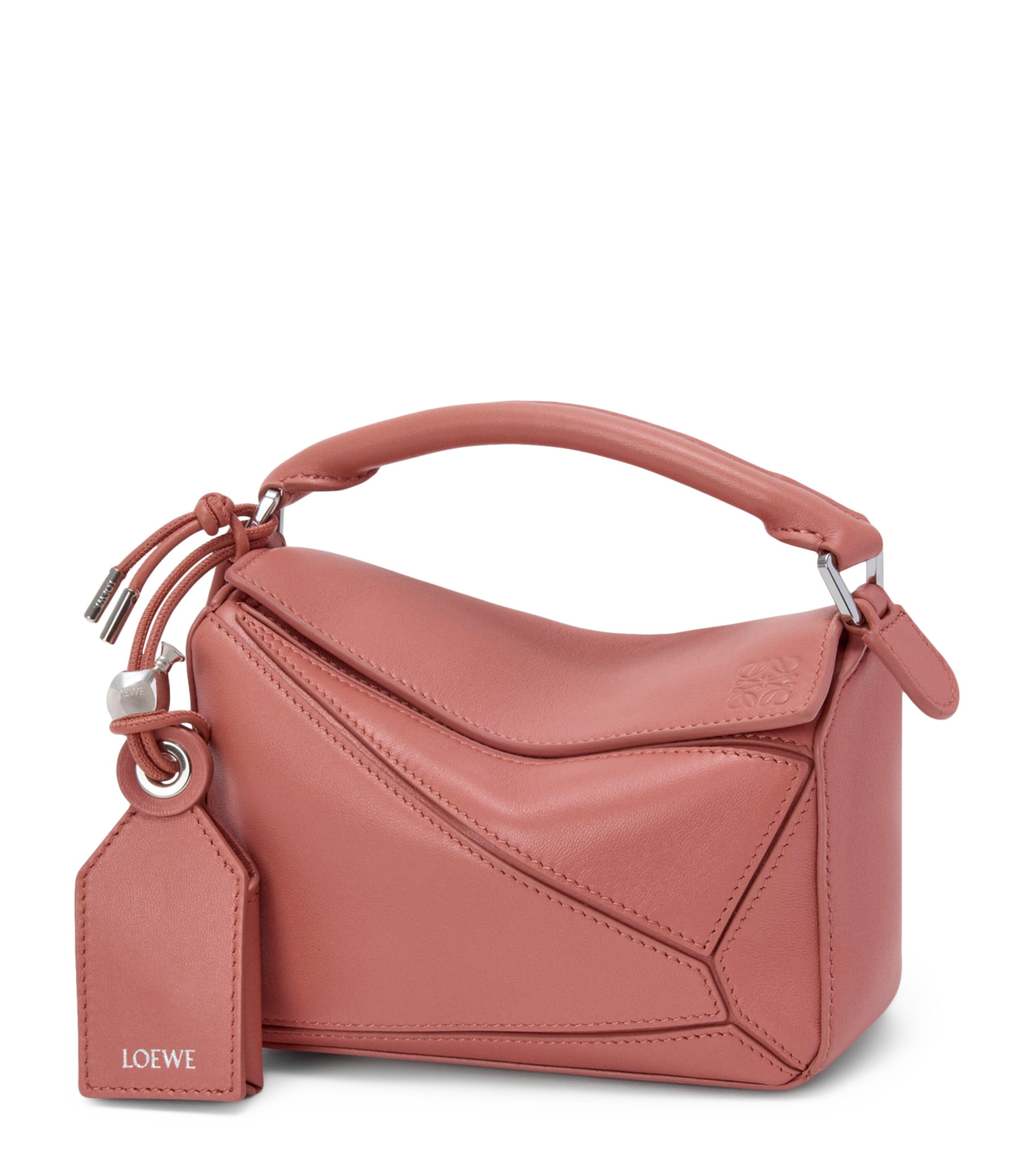 Mini Leather Featherlight Puzzle Top-Handle Bag BLUSH Image 1