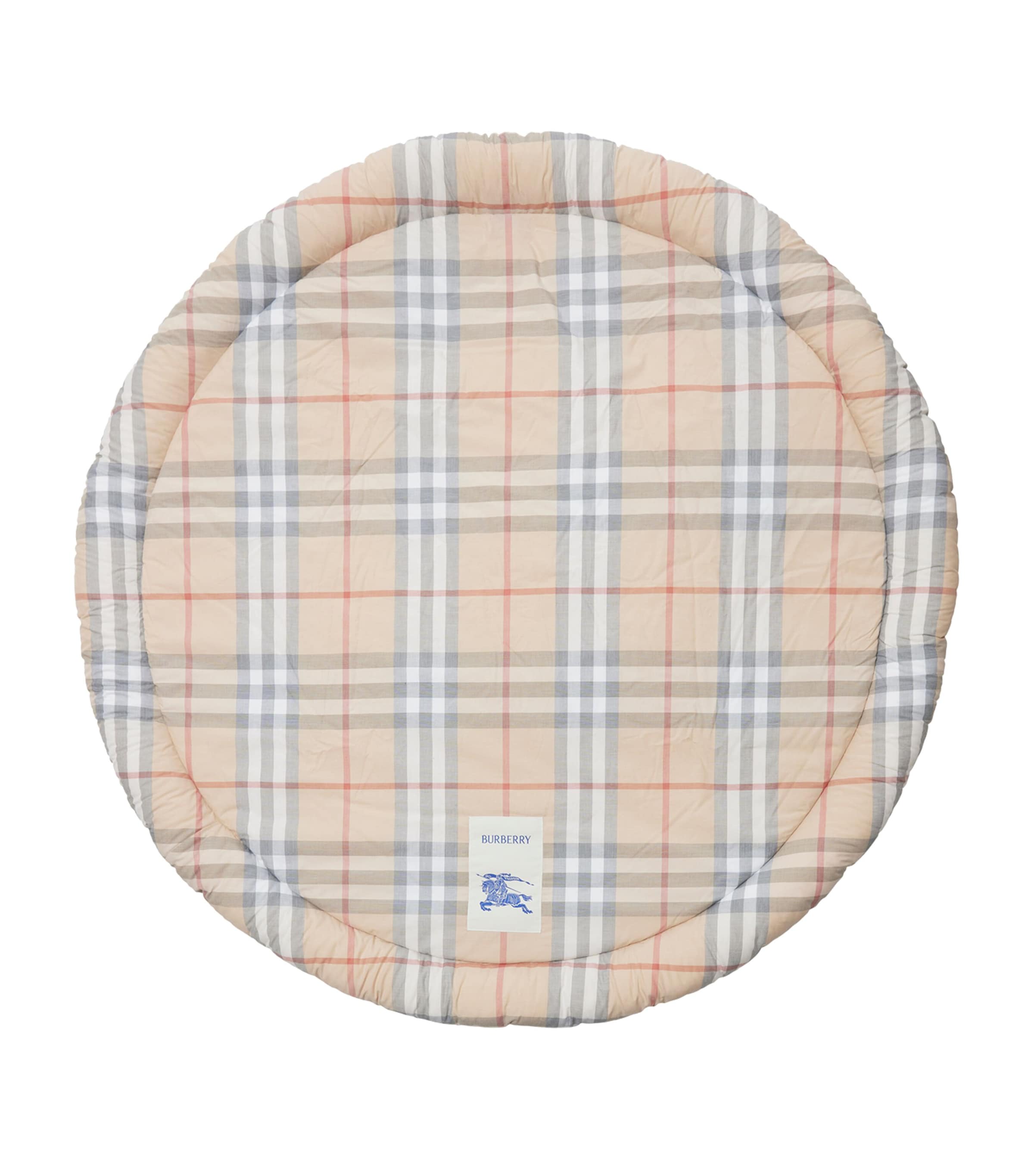 Burberry Cotton Check Playmat In Neutral