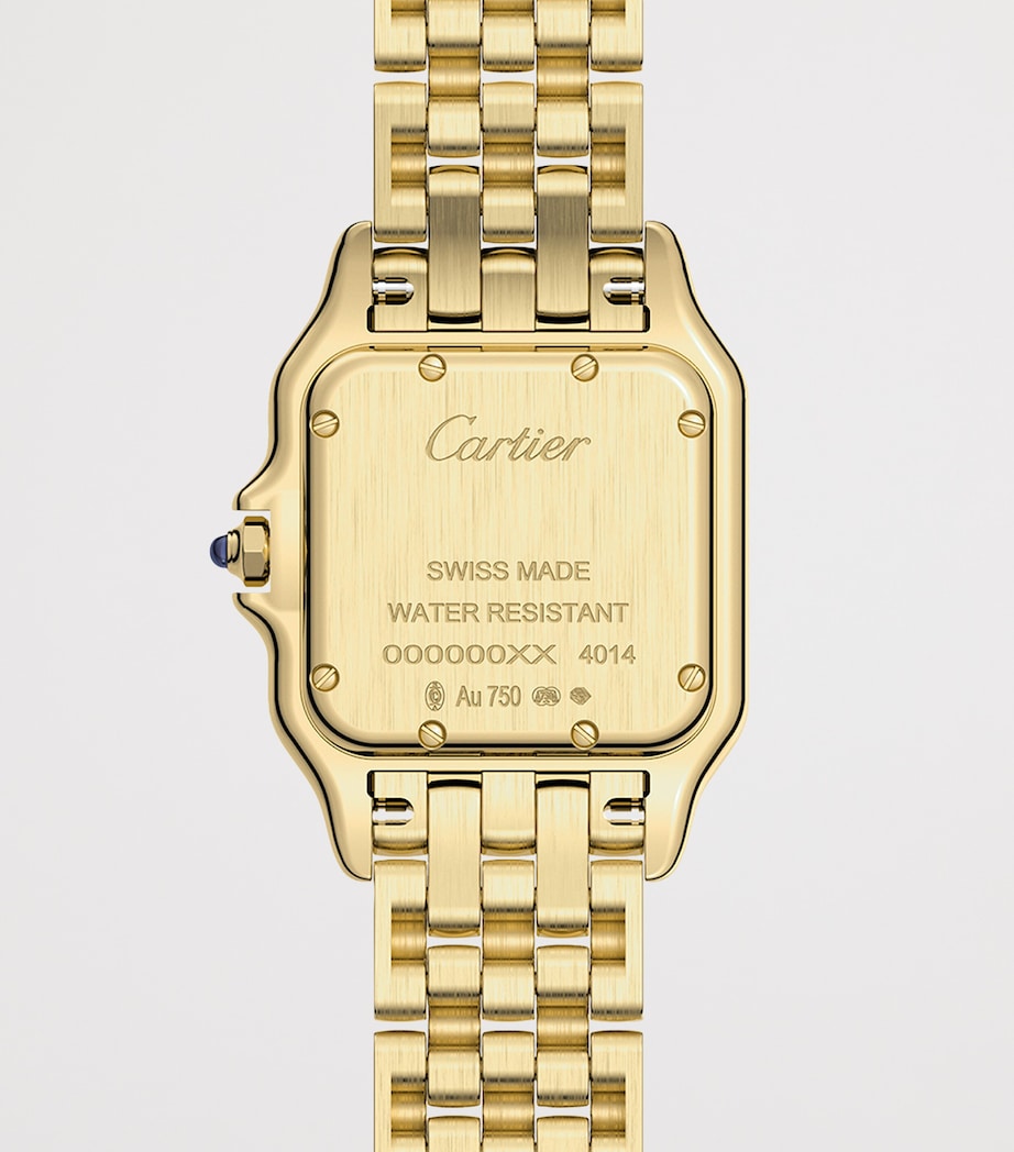 Small Yellow Gold Panthère de Cartier Watch 23mm SILVERED Image 4