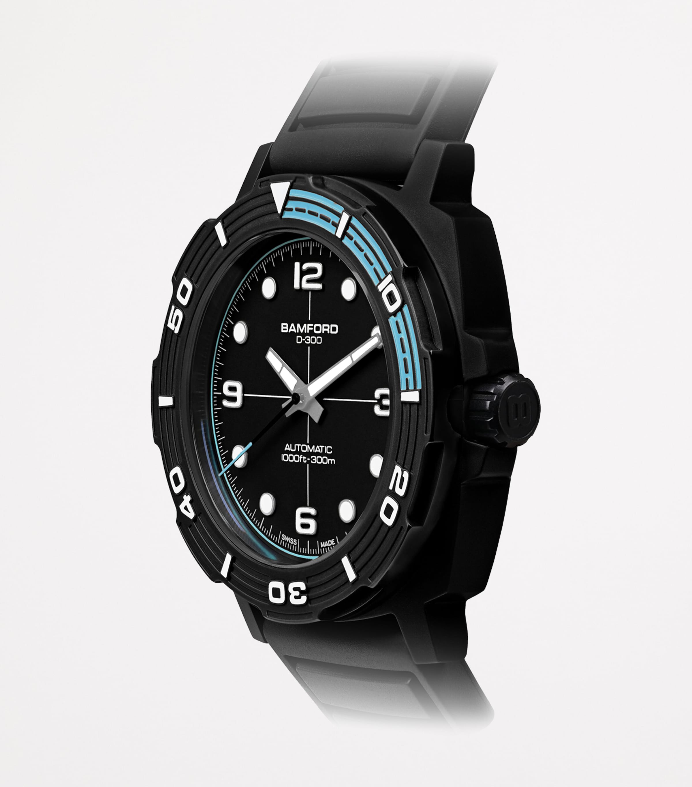 Ceramic D-300 Dive Watch 42mm BLACK Image 4