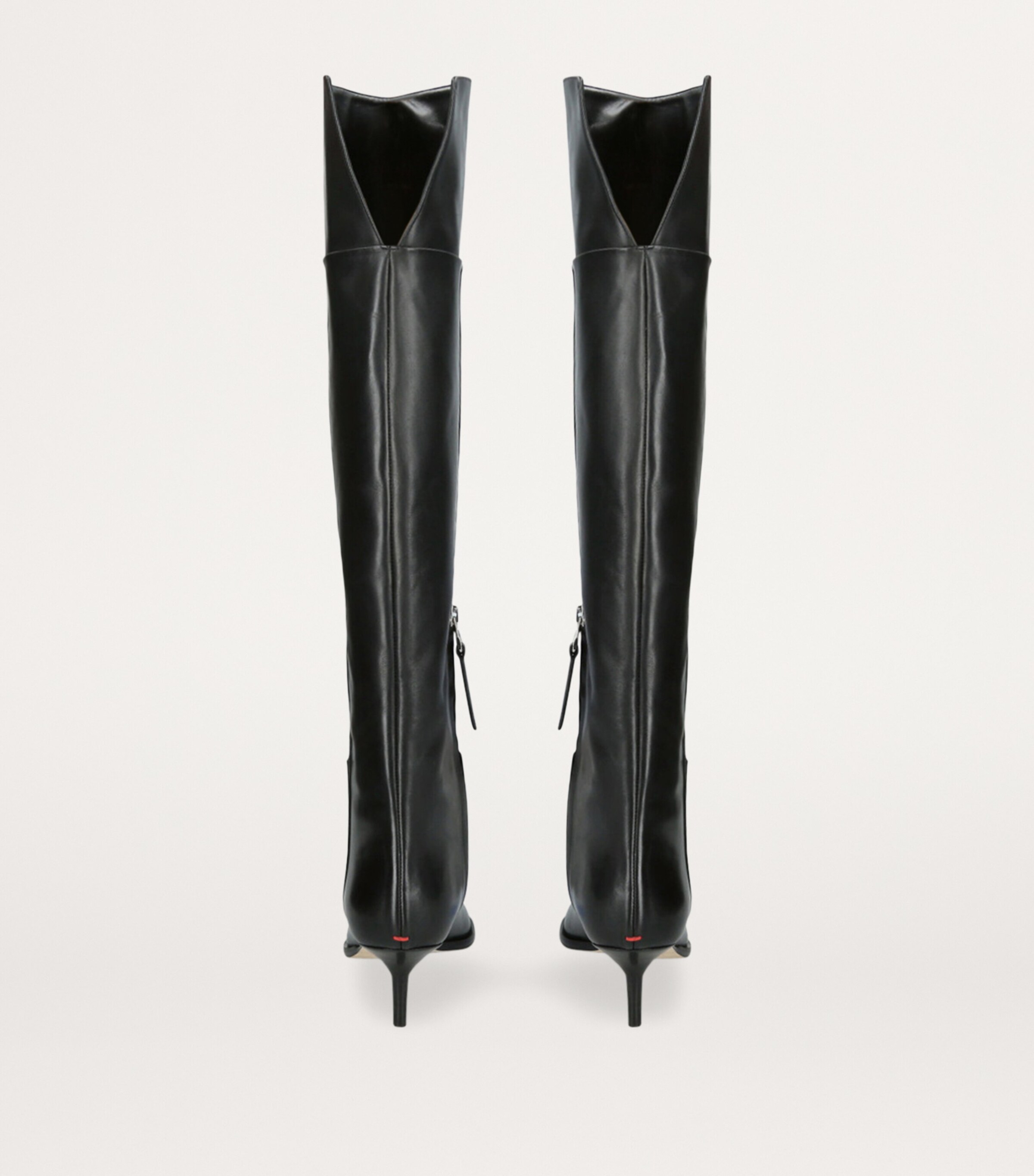 aeyde Leather Zsazsa Over-The-Knee Boots 55 Black Image 2