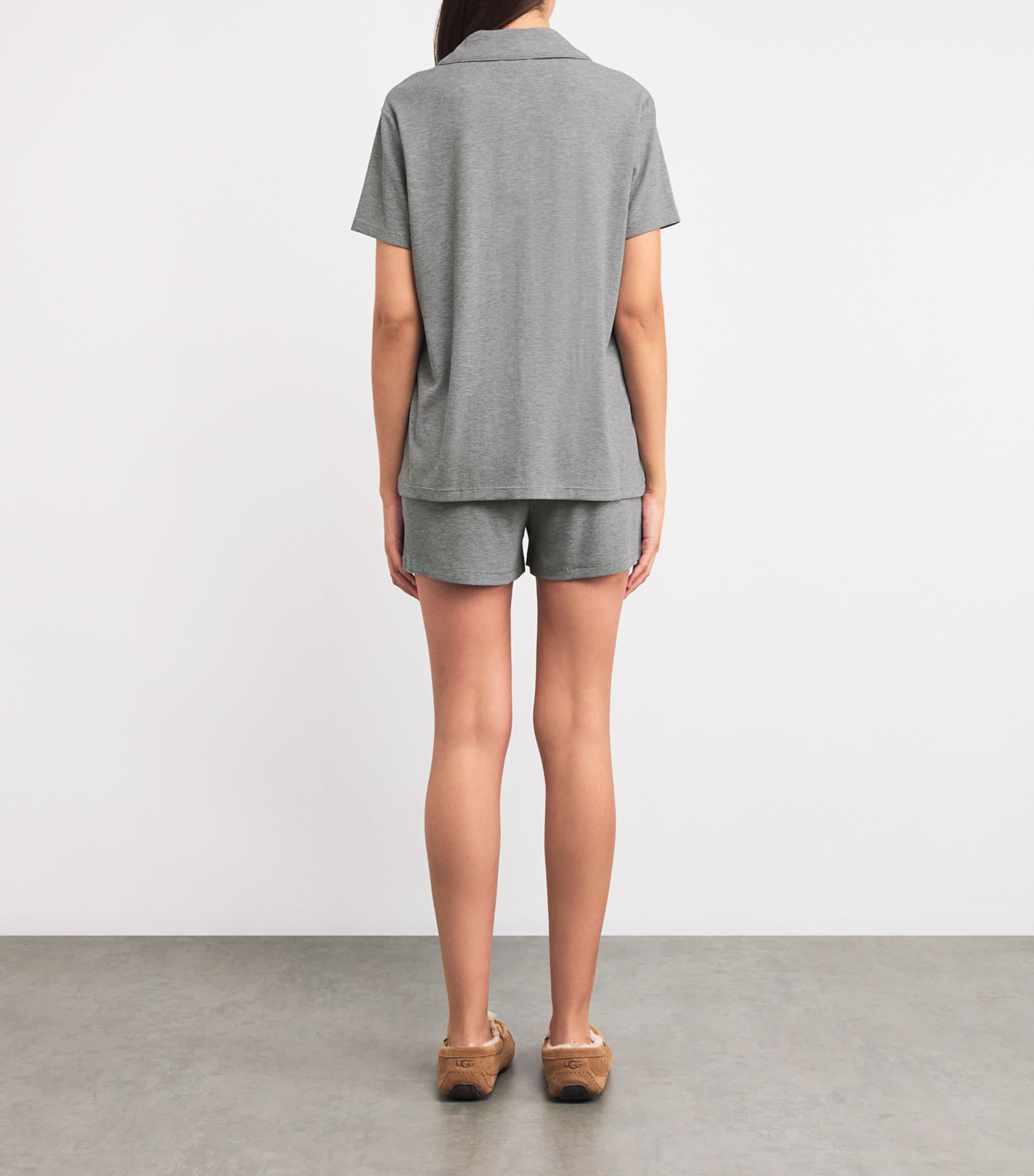 Soft Lounge Short Pyjamas HEATHER GREY Image 3