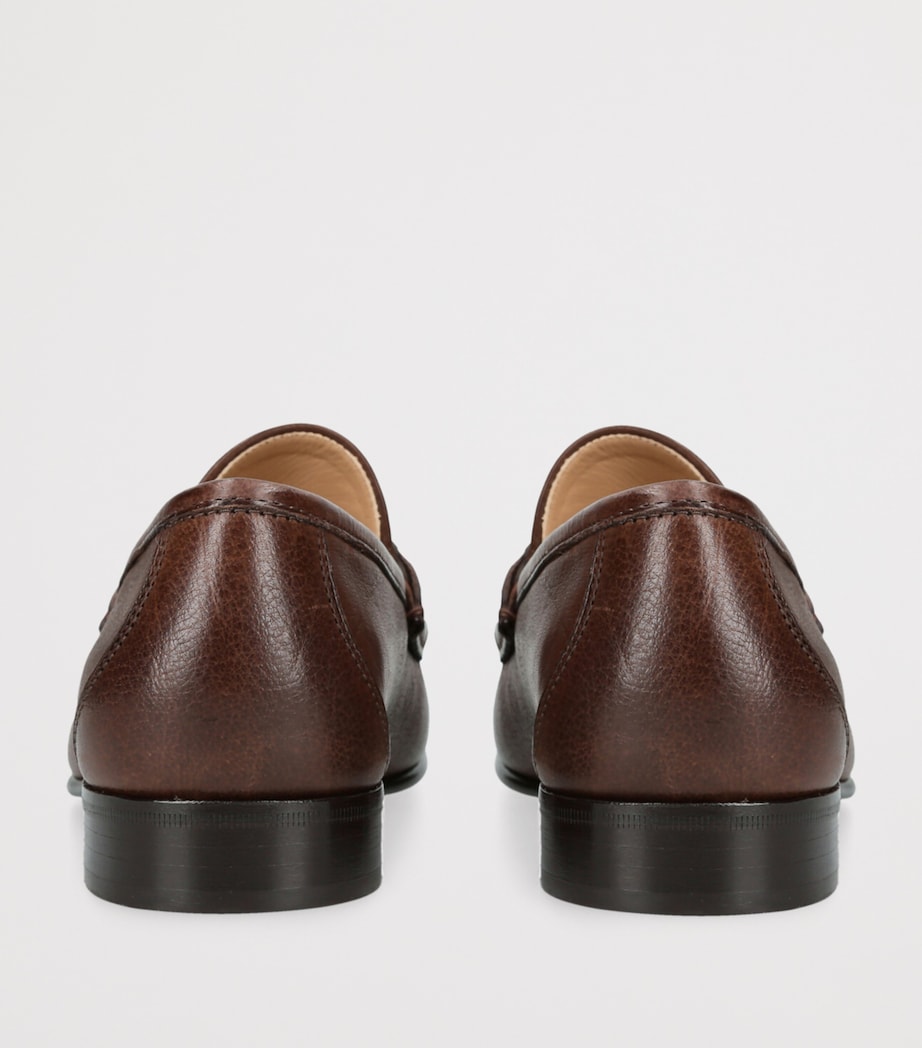 Leather VLogo Loafers MID BROWN Image 2