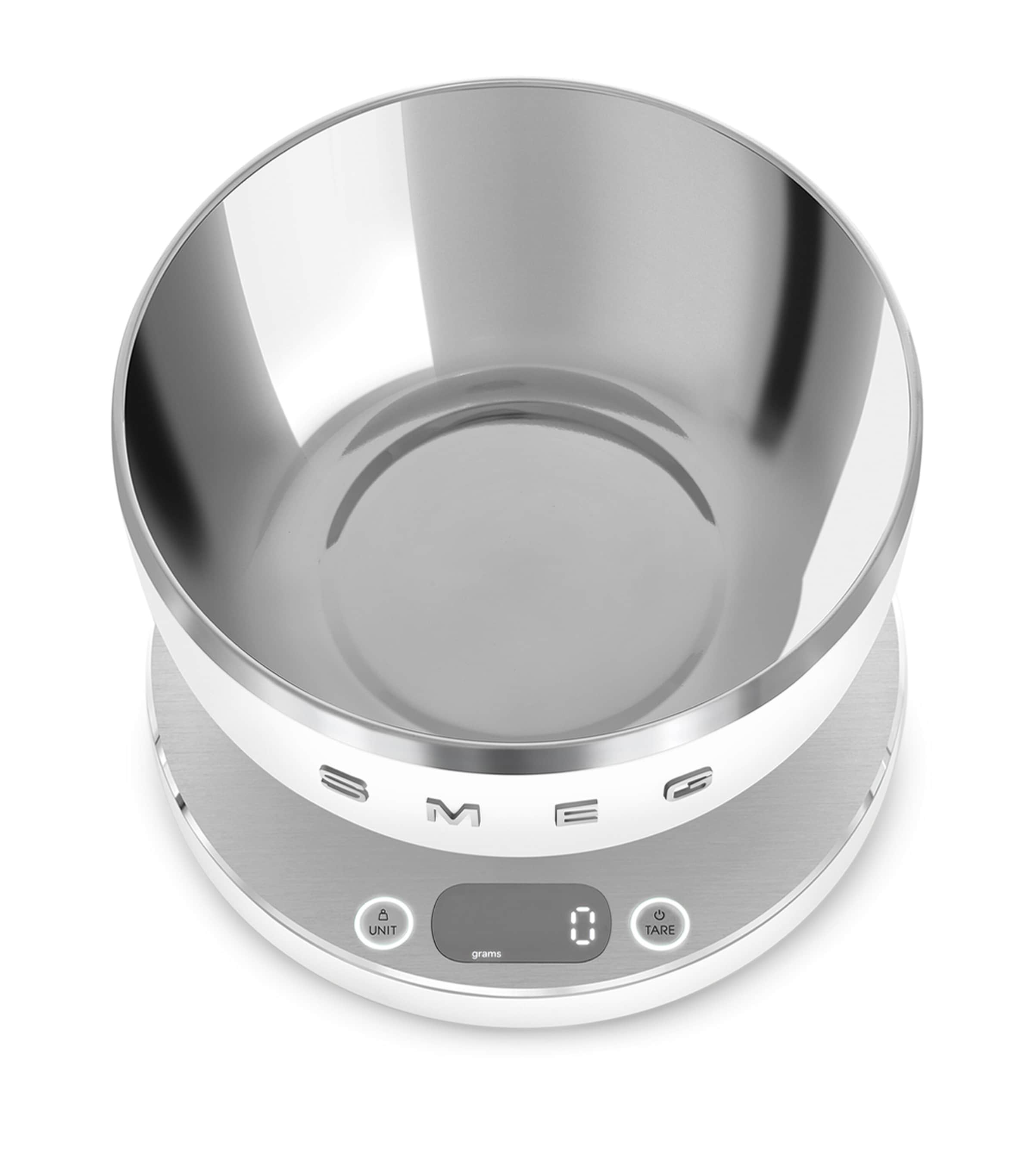 Smeg Rechargeable Digital Kitchen Scales Matte White Image 2