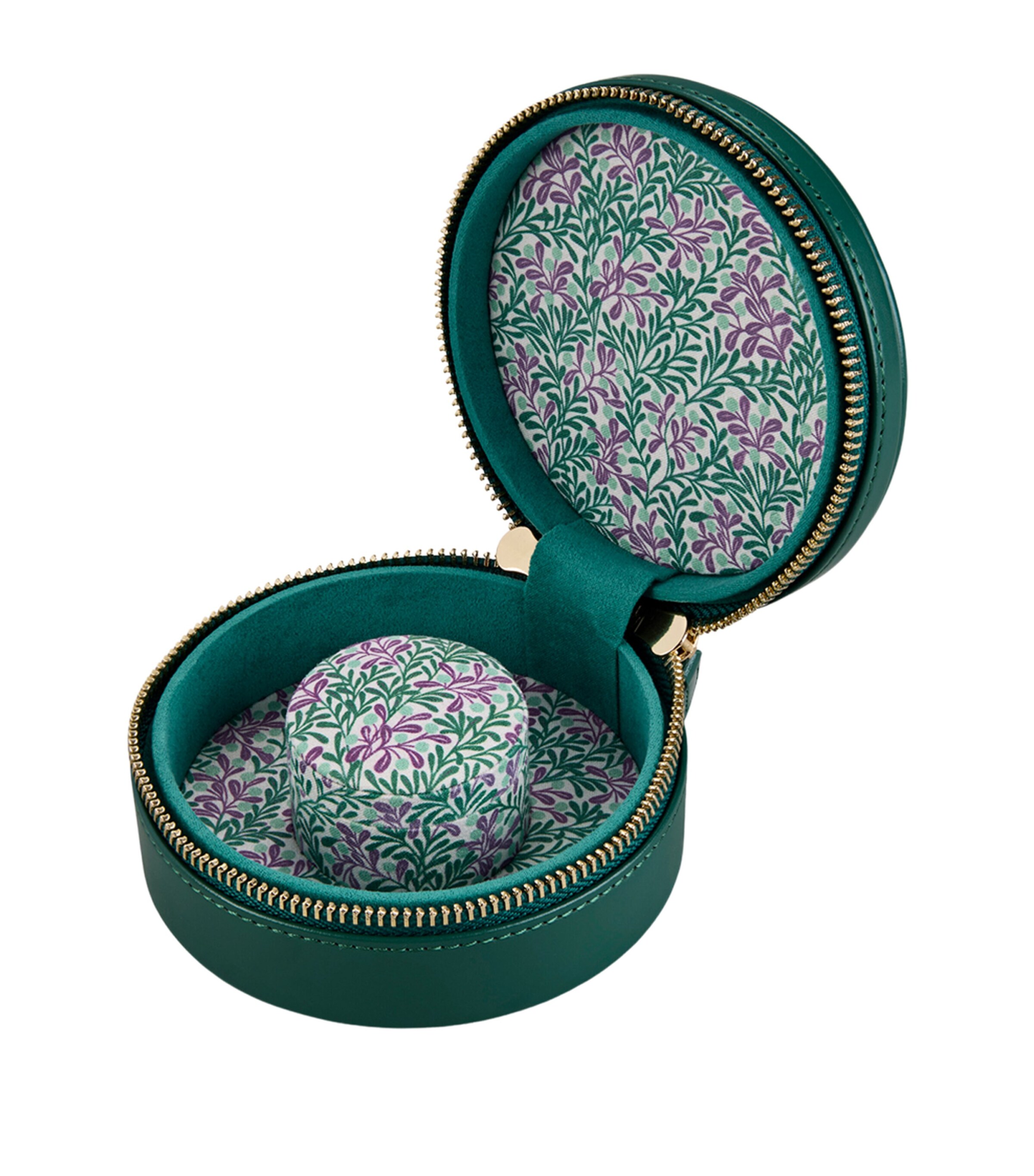 WOLF x Fiona Howard Sophia Round Bracelet Travel Case Frst Grn Frut Boticl Image 3