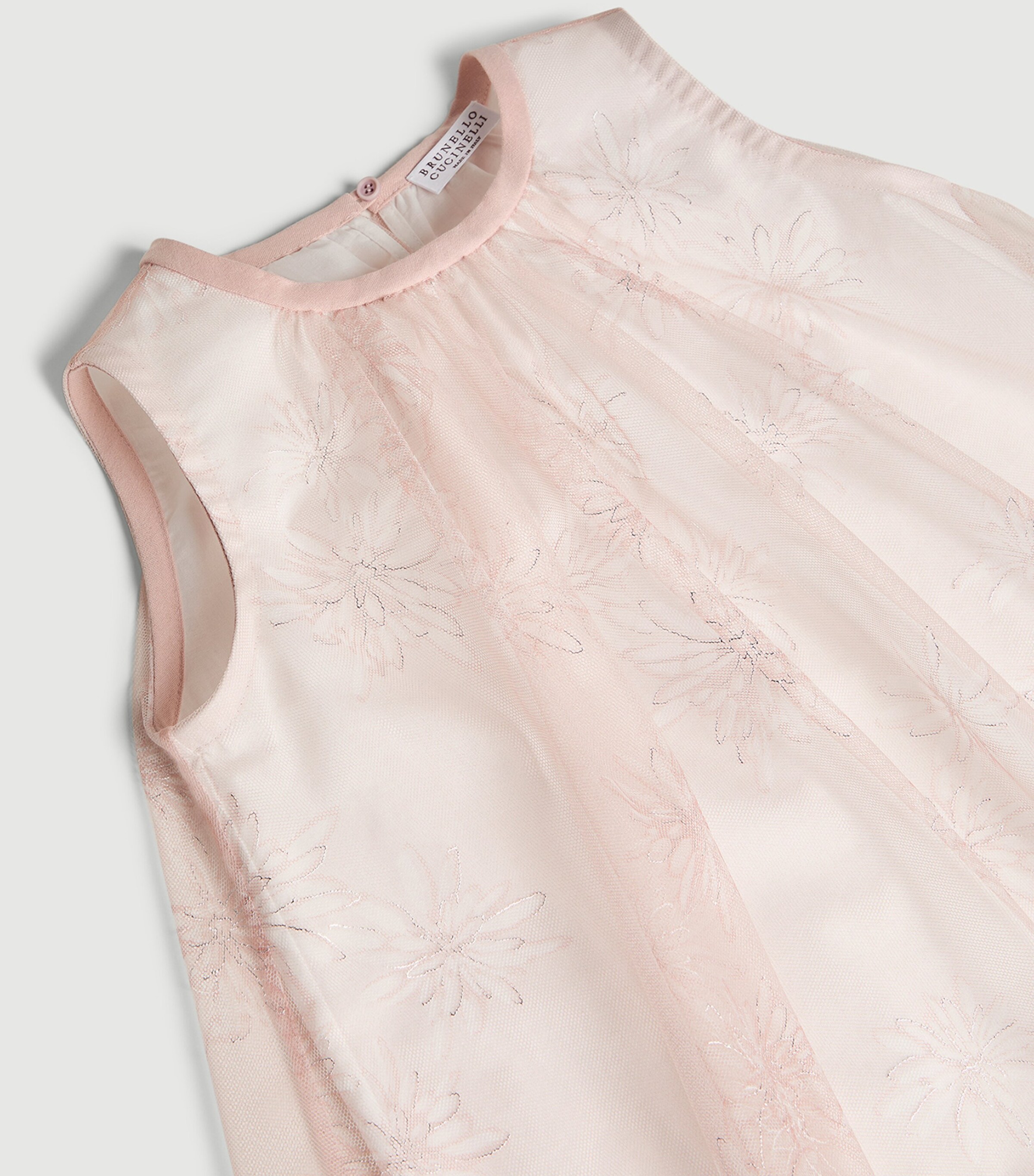 Brunello Cucinelli Kids Tulle Floral Blouse (4-6 Years) Image 3
