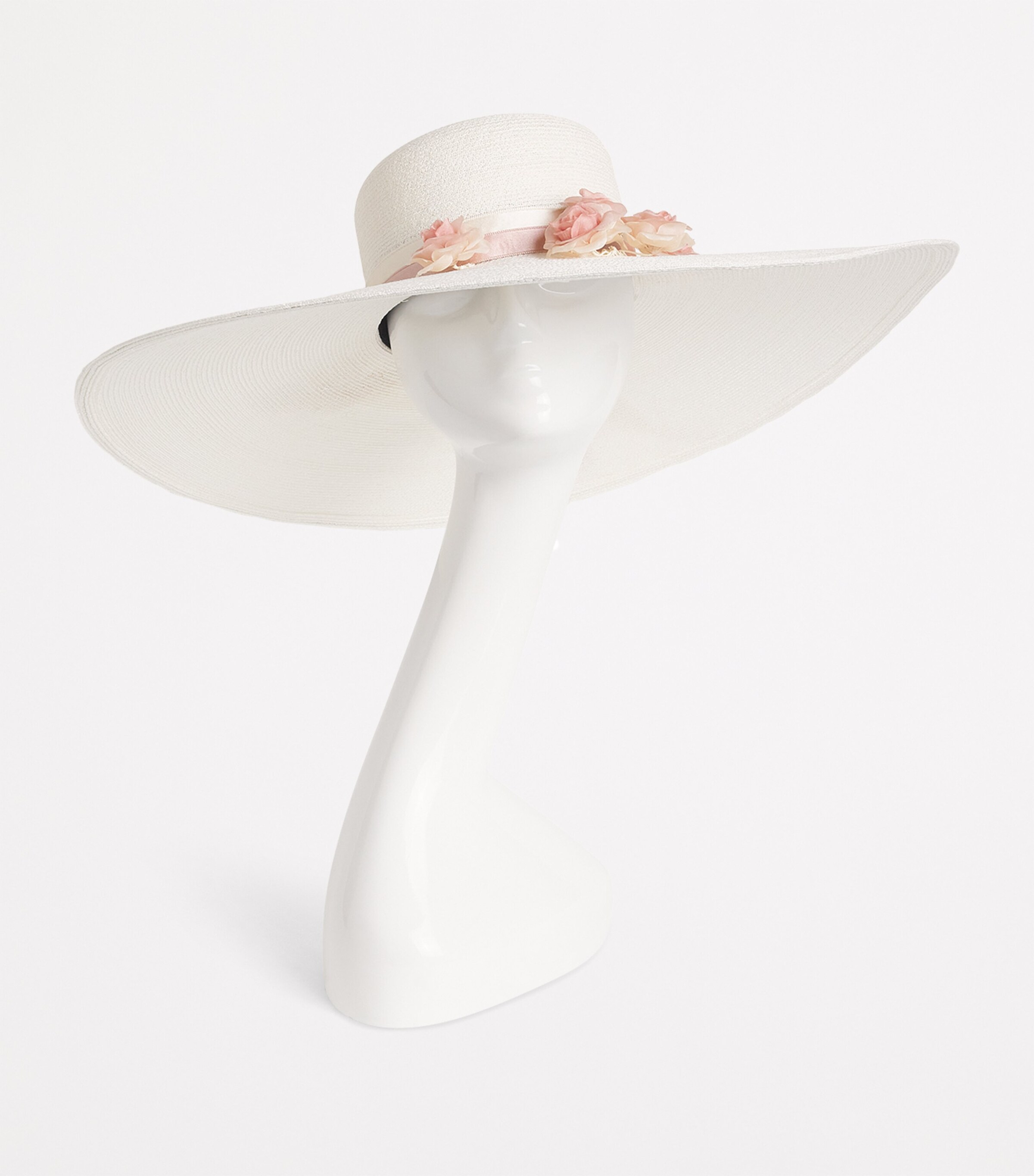 Maison Michel White Josephine Rose Hat | Harrods US
