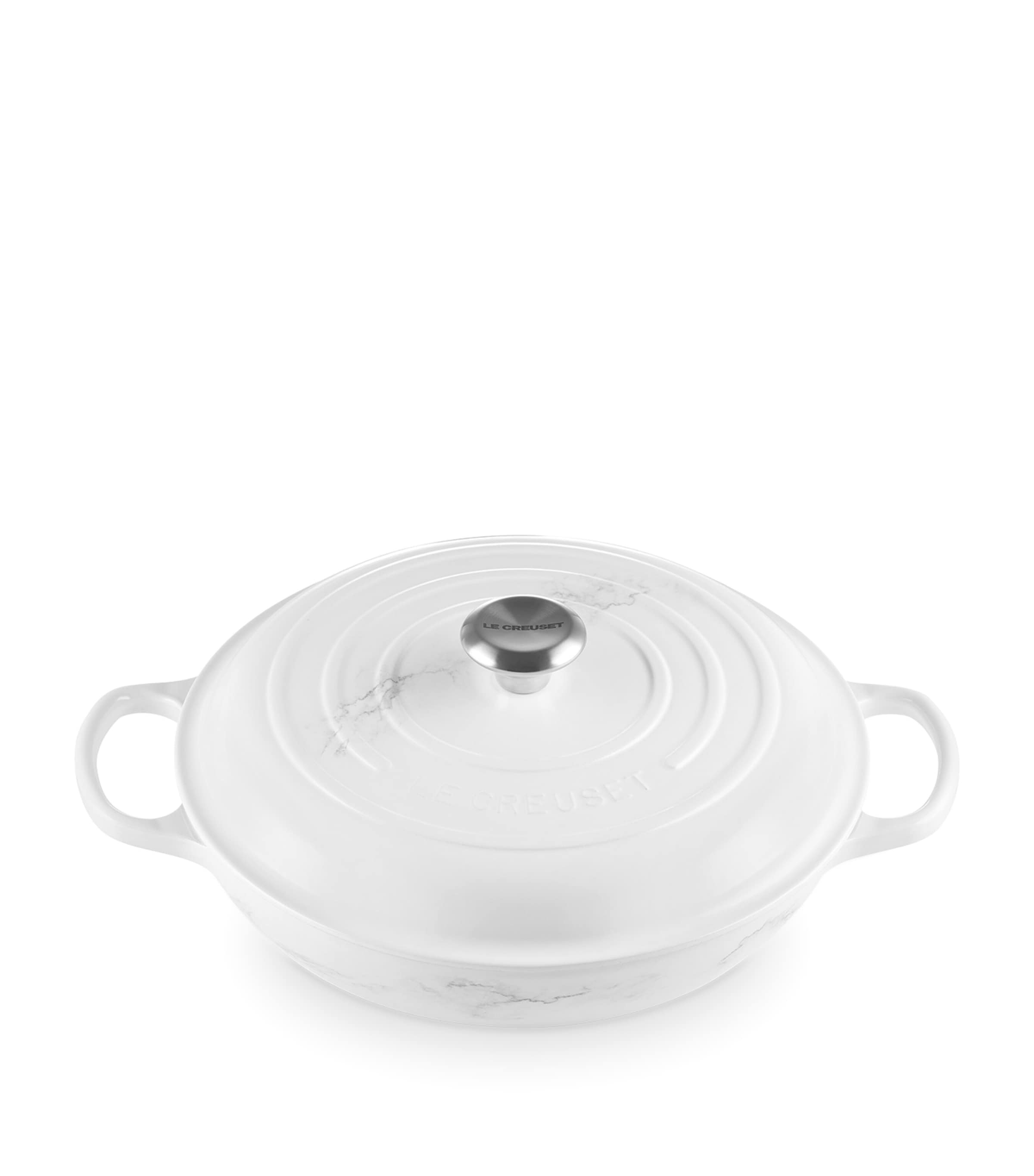 Le Creuset Cast Iron Marble Shallow Casserole Dish (30cm) | Kitchenware | Cookware | Casserole Dishes | Designers | Le Creuset