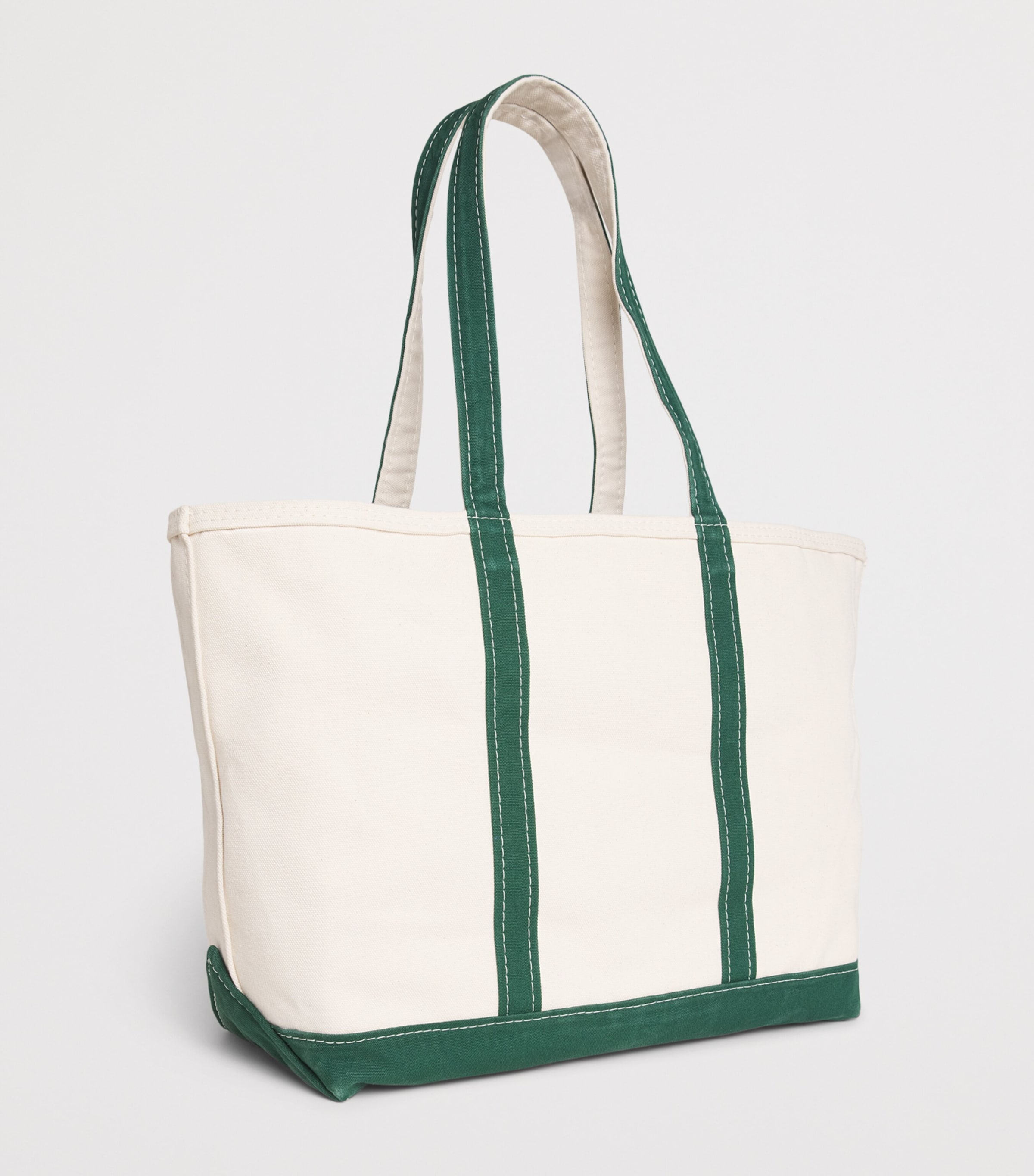 Polo Ralph Lauren Cotton Canvas Polo Pony Tote Bag Cream/green Image 3