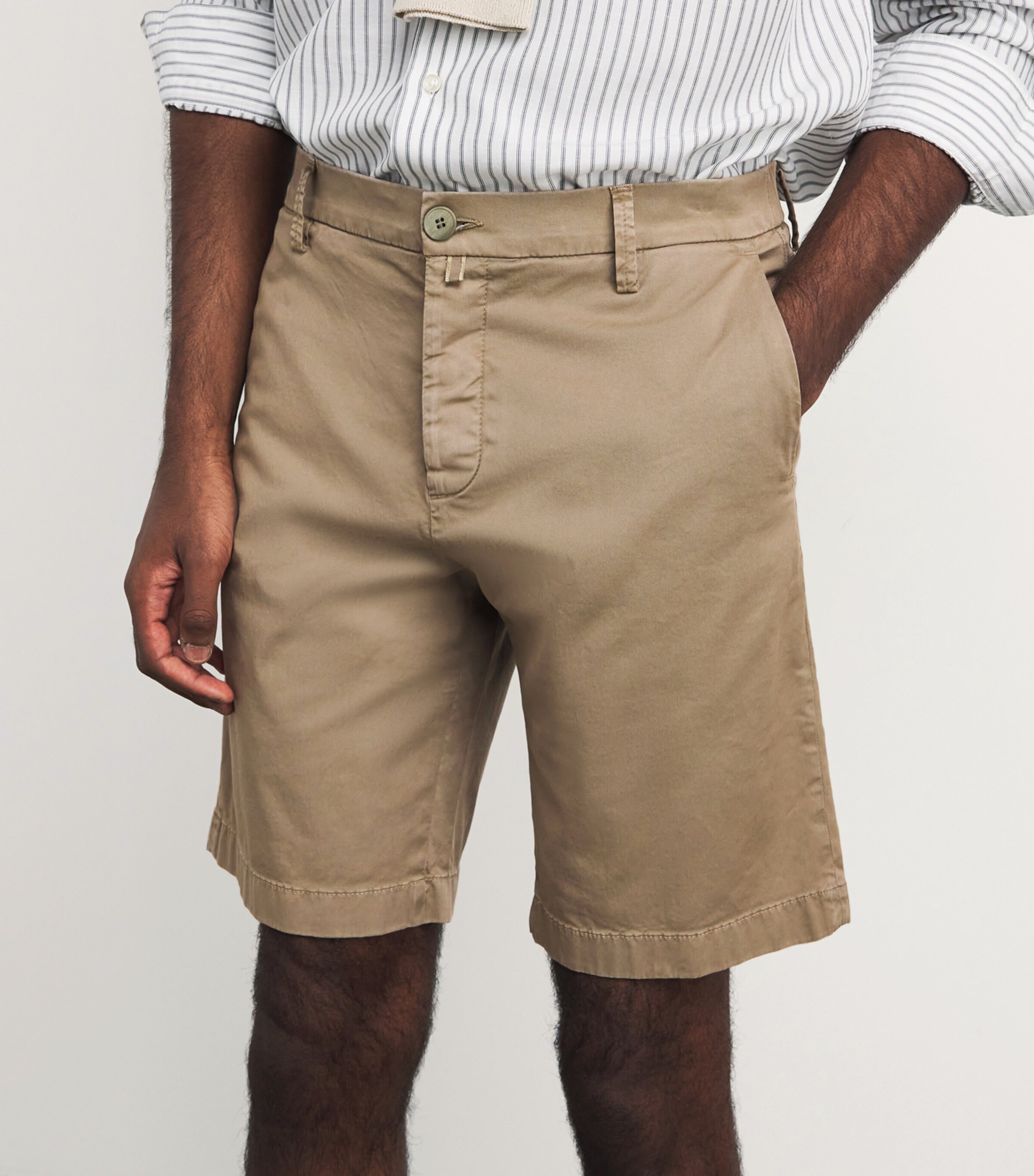 Jacob Cohën Mens Chino Shorts Brown Image 3