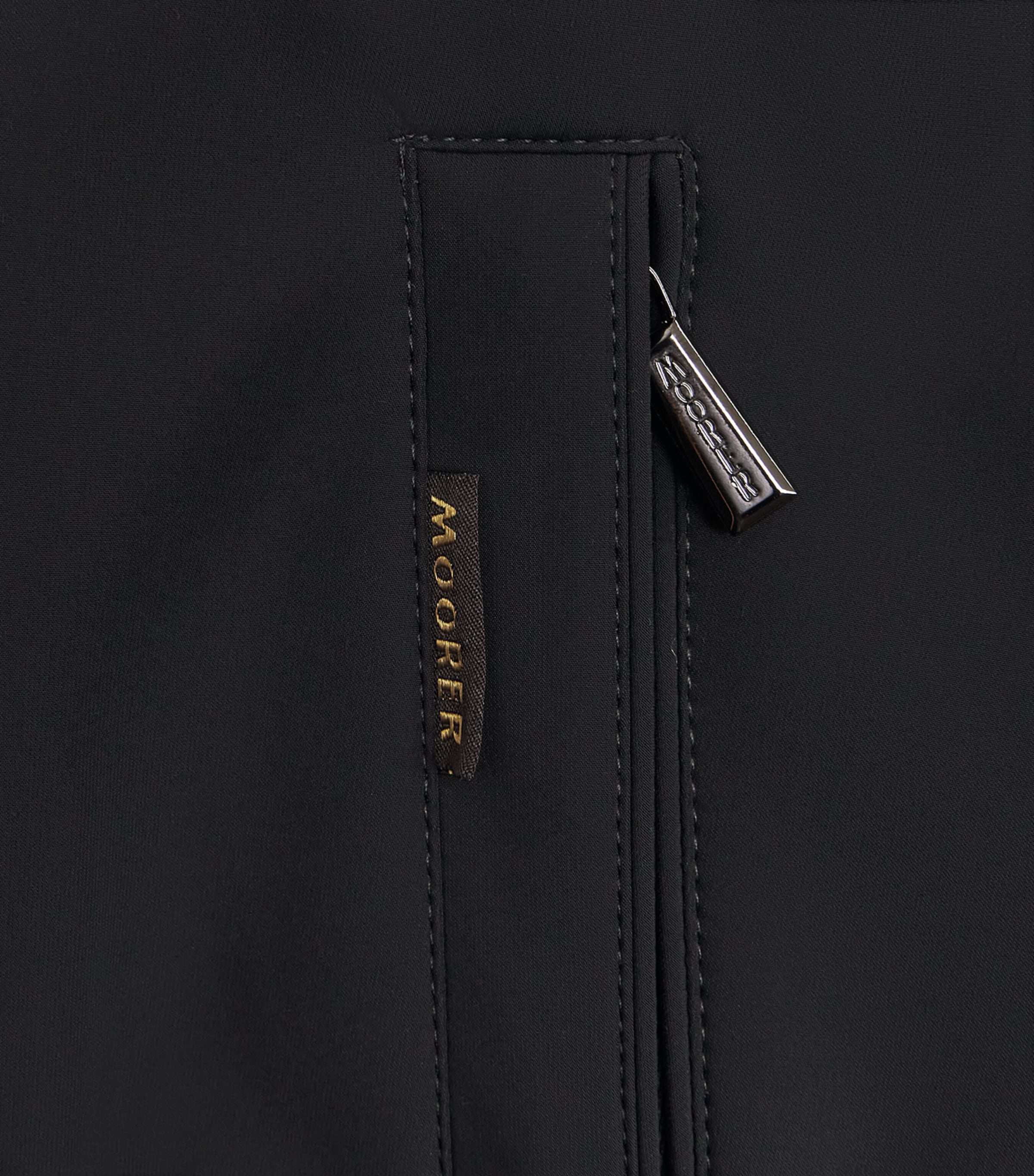 Moorer Mens Fidani-JKR Bomber Jacket Nero Image 6