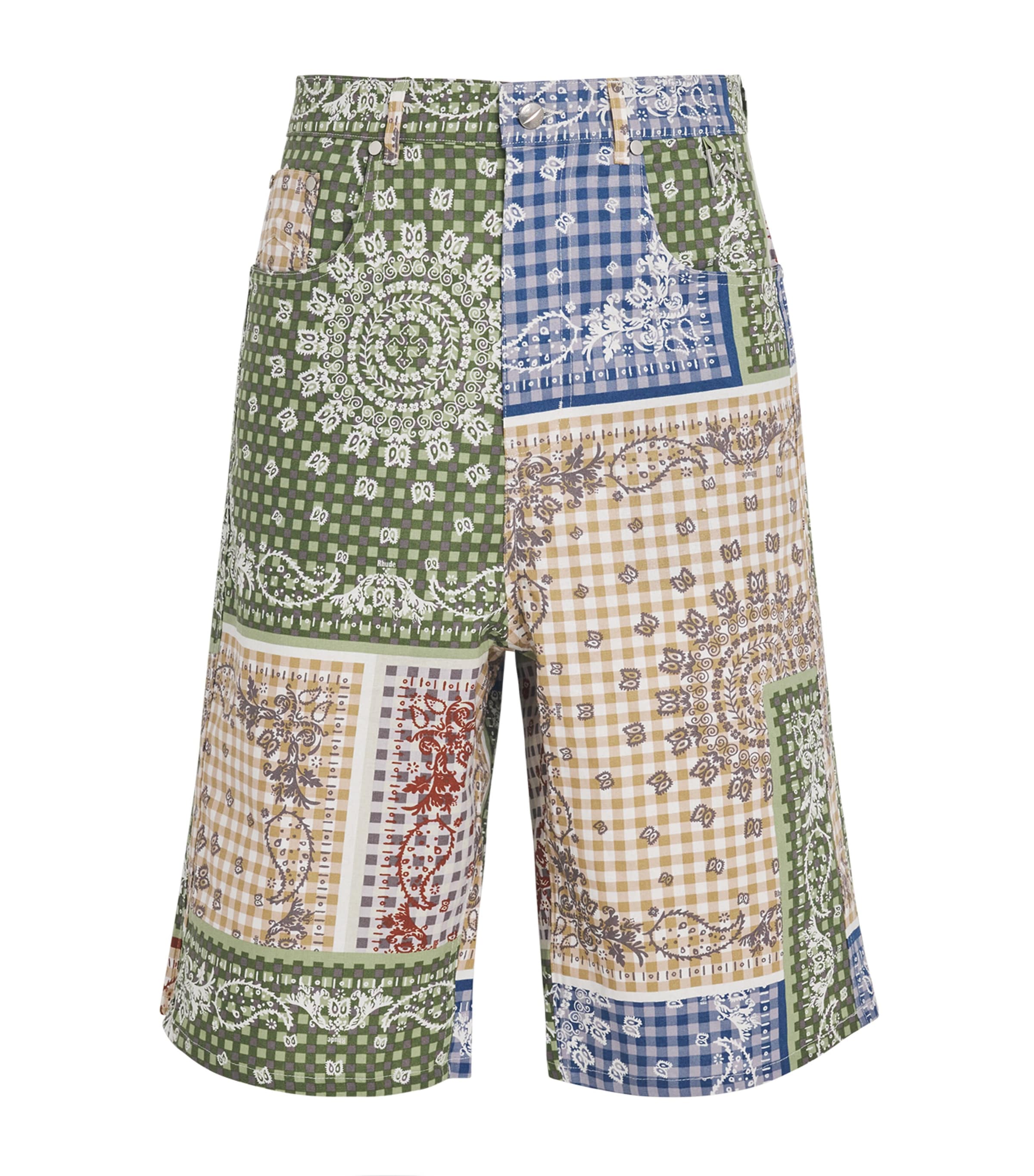 Rhude Linen-Cotton Bandana Print Shorts | Holiday Shop | Mens | Shorts | Men Clothing | Chino Shorts | Designers | RHUDE