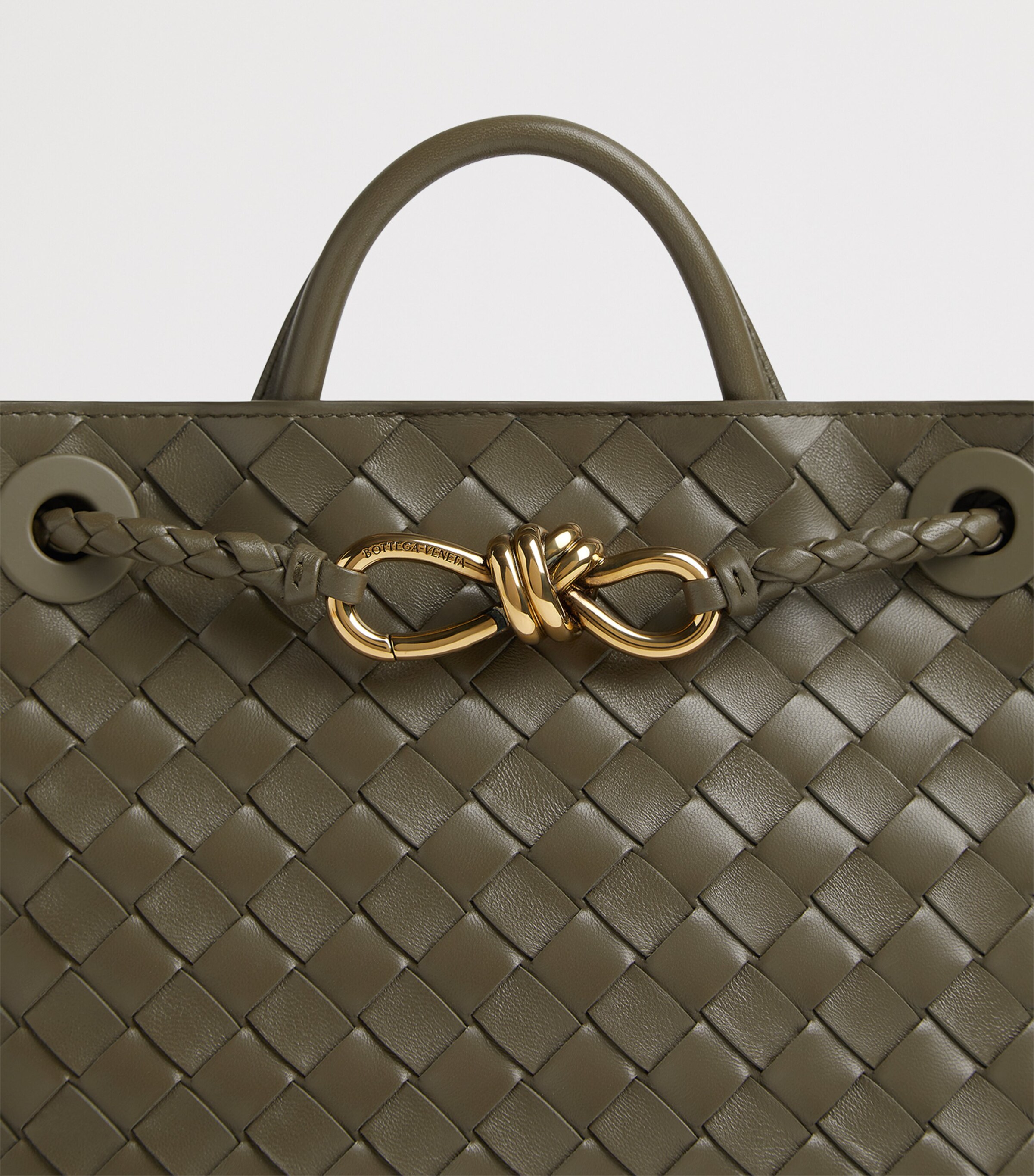 Bottega Veneta Small Lambskin Andiamo Shoulder Bag Image 6