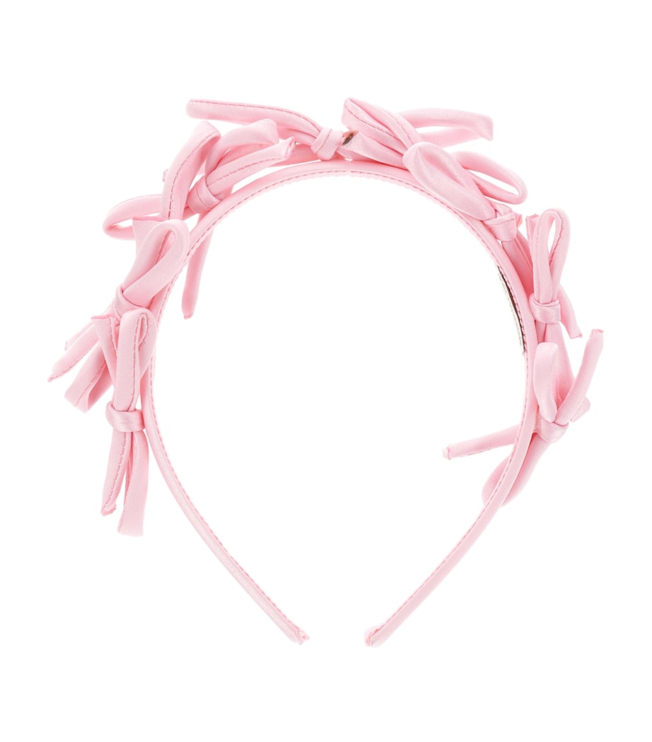 Satin Bow Headband ROSA FAIRYTALE Image 1