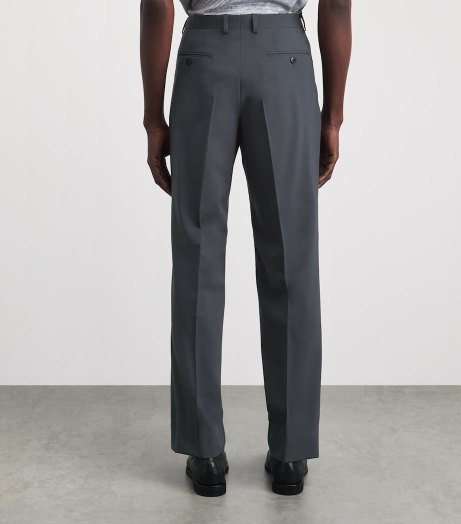 Brioni Mens Wool Tailored Trousers Image 5
