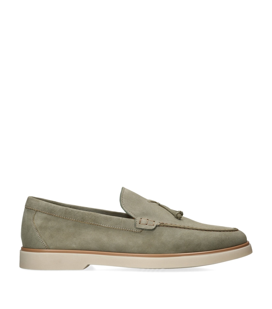 Suede Alea Tassel Loafers GREEN OTH Image 1