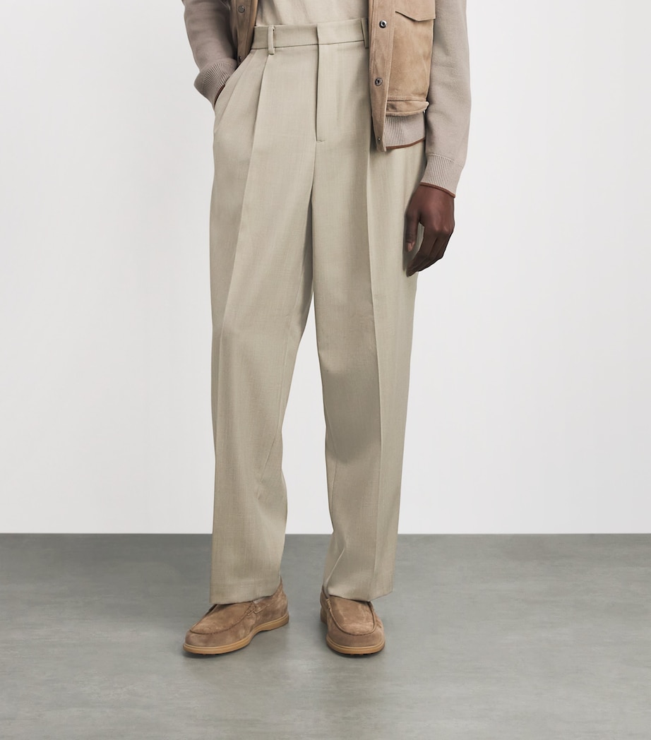 Tod's Suede Gommino Loafers Brown Image 4