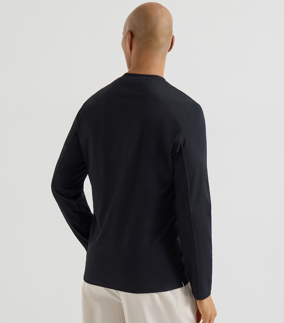 Brunello Cucinelli Mens Cotton Long-Sleeve T-Shirt Image 5