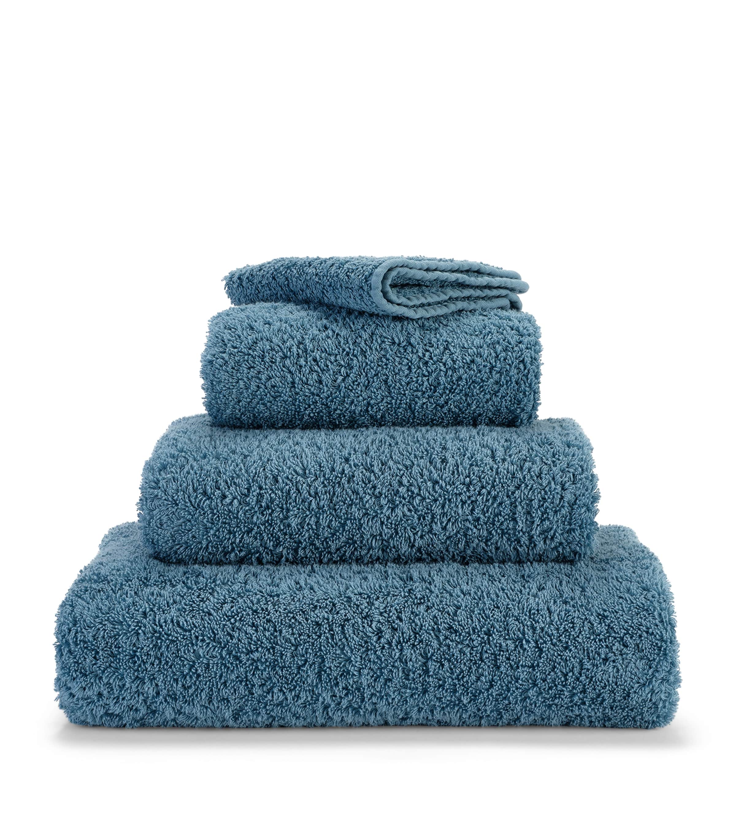 Abyss & Habidecor Egyptian Cotton Super Pile Hand Towel (55cm x 100cm) Blue Stone Image 1