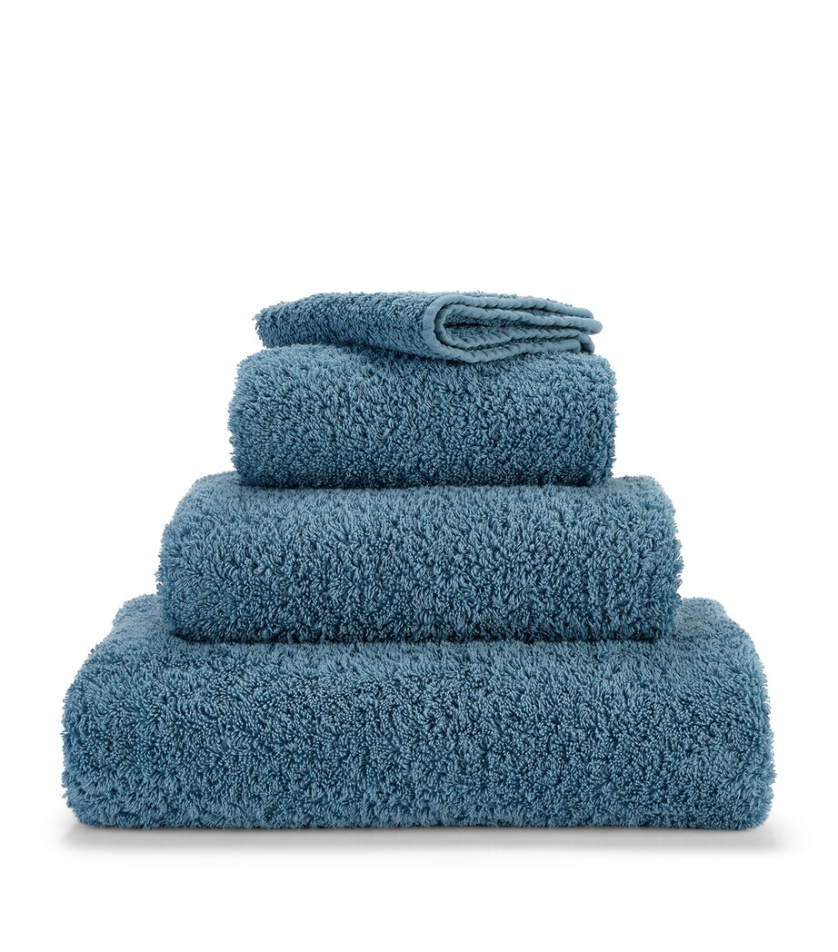 Abyss & Habidecor Egyptian Cotton Super Pile Hand Towel (55cm x 100cm) Blue Stone Image 1