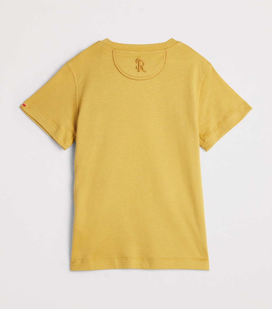 Stefano Ricci Kids Cotton-Blend Pocket T-Shirt (4-16 Years) C. Yellow Image 2