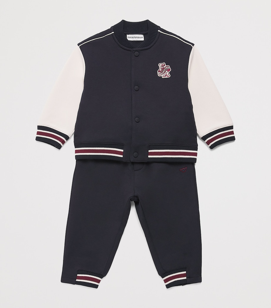 Emporio Armani Kids Cotton-Blend Sweatpants (6-36 Months) Iconico Blu Ea Image 3