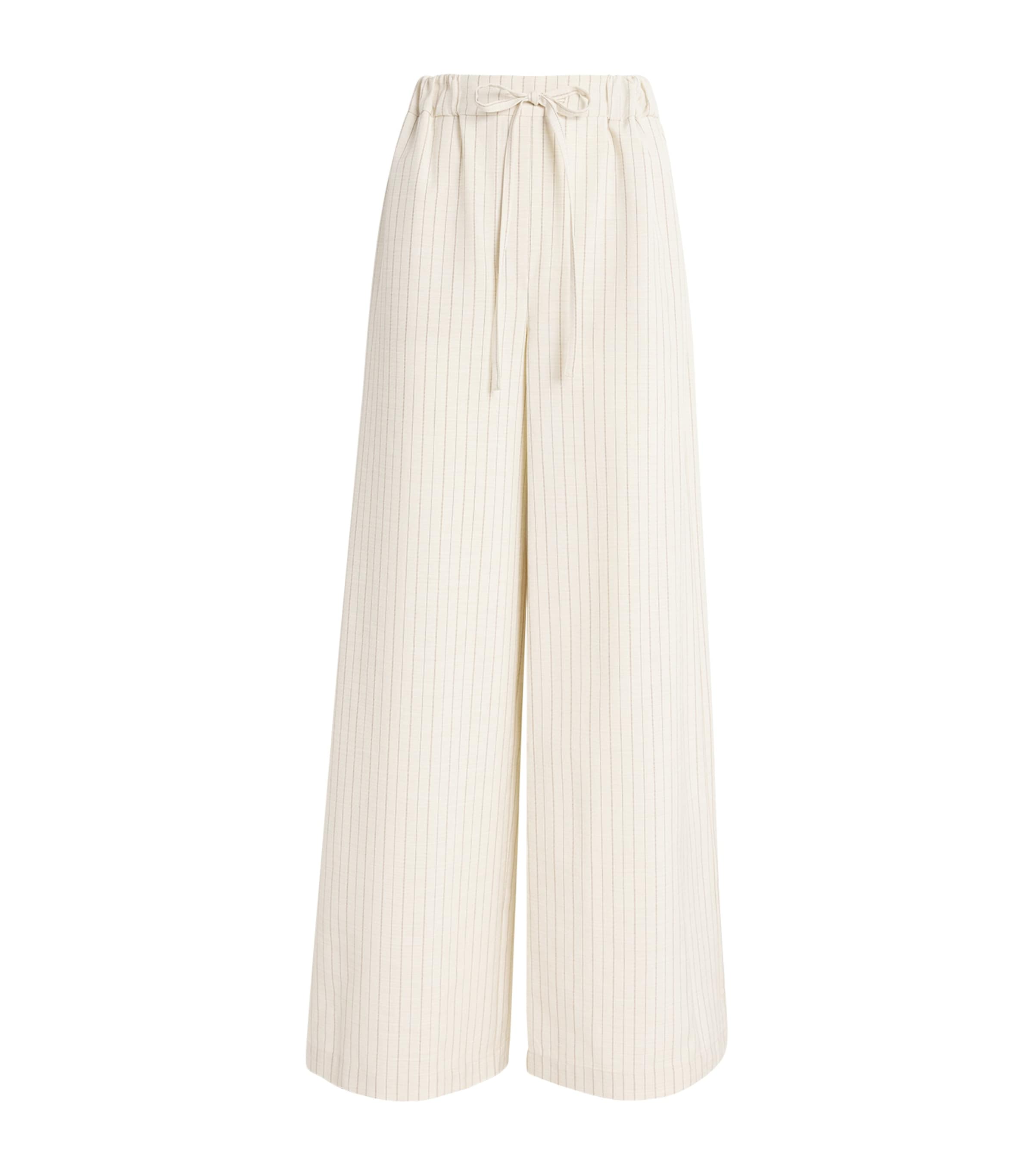 Claudie Pierlot Striped Drawstring Tailored Trousers
